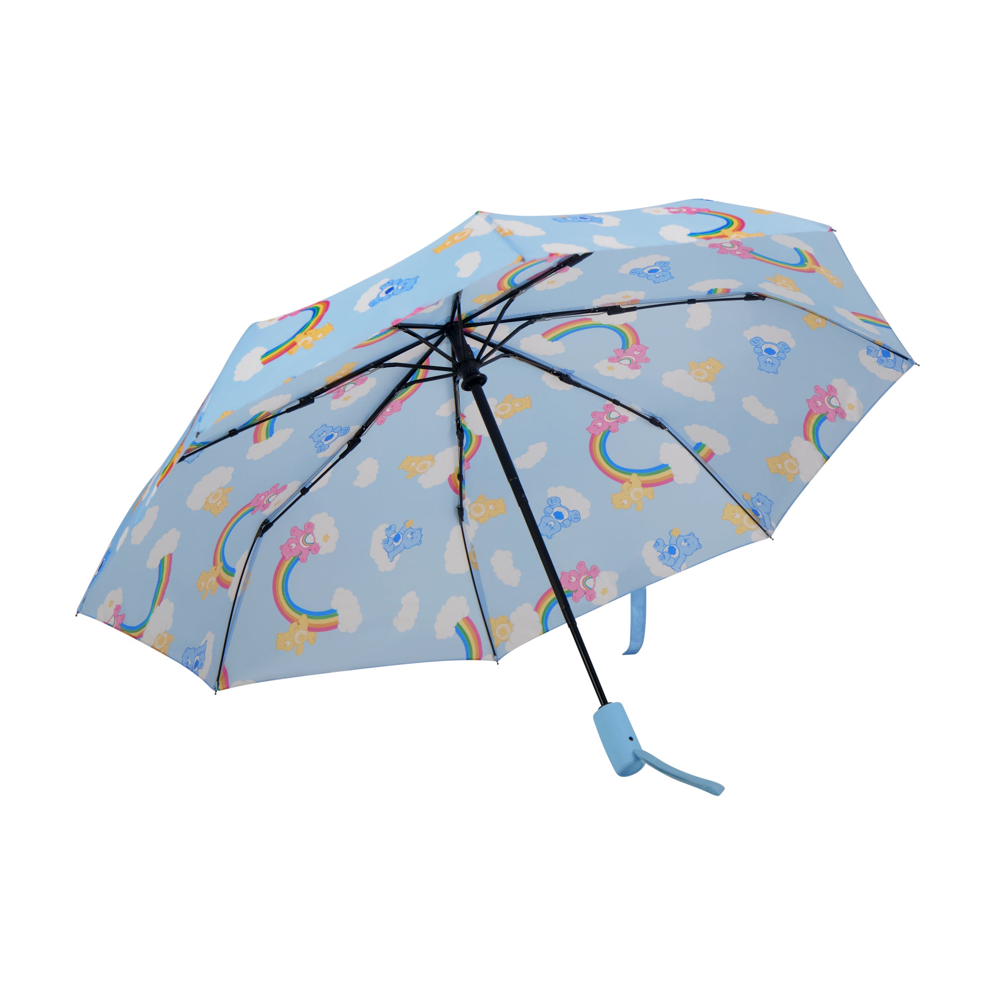 Care Bears Adult Rain Umbrella – 39" Automatic Folding, Compact & Travel-Friendly
