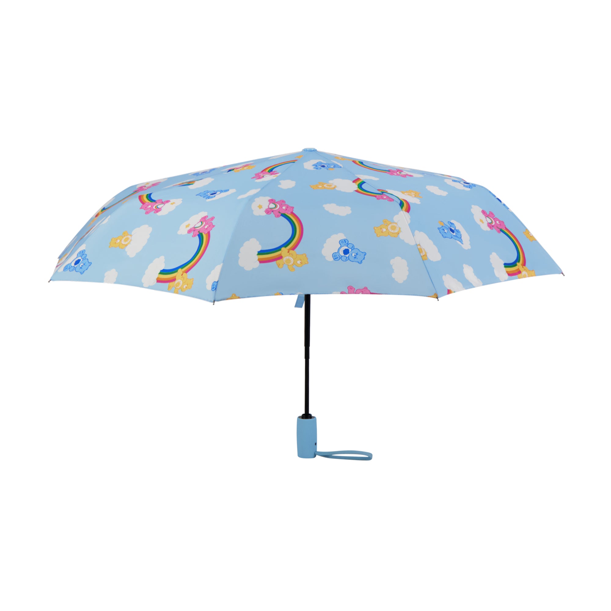 Care Bears Adult Rain Umbrella – 39" Automatic Folding, Compact & Travel-Friendly