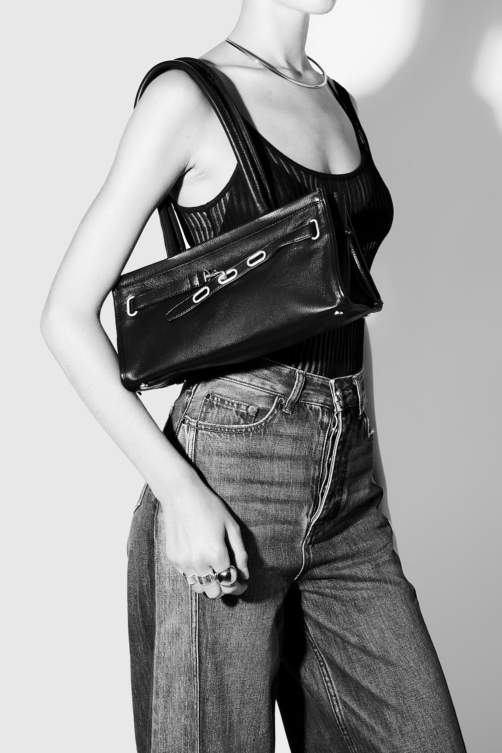 Rebecca Minkoff Crosby Shoulder Bag Vintage Black