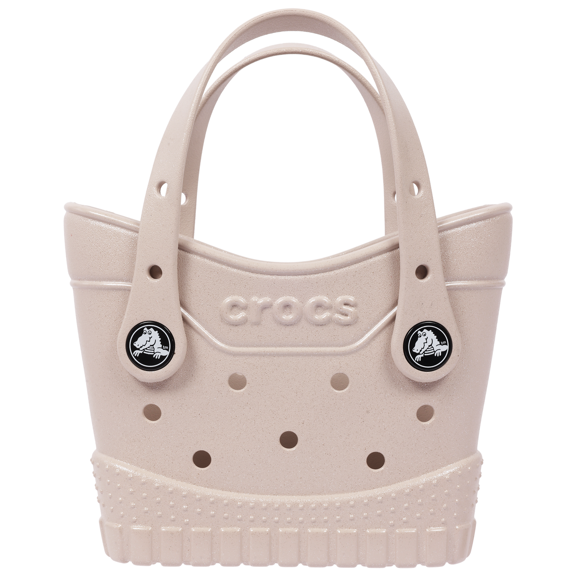 Crocs Micro Tote – Glitter Print EVA Mini Tote Bag, Jibbitz-Compatible