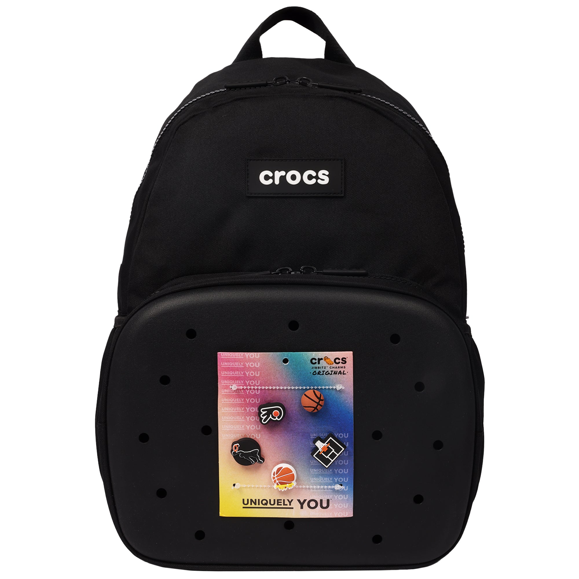 Crocs Back to School Backpack with EVA Front Pocket – Customizable Backpack with Sports Jibbitz™ Charms