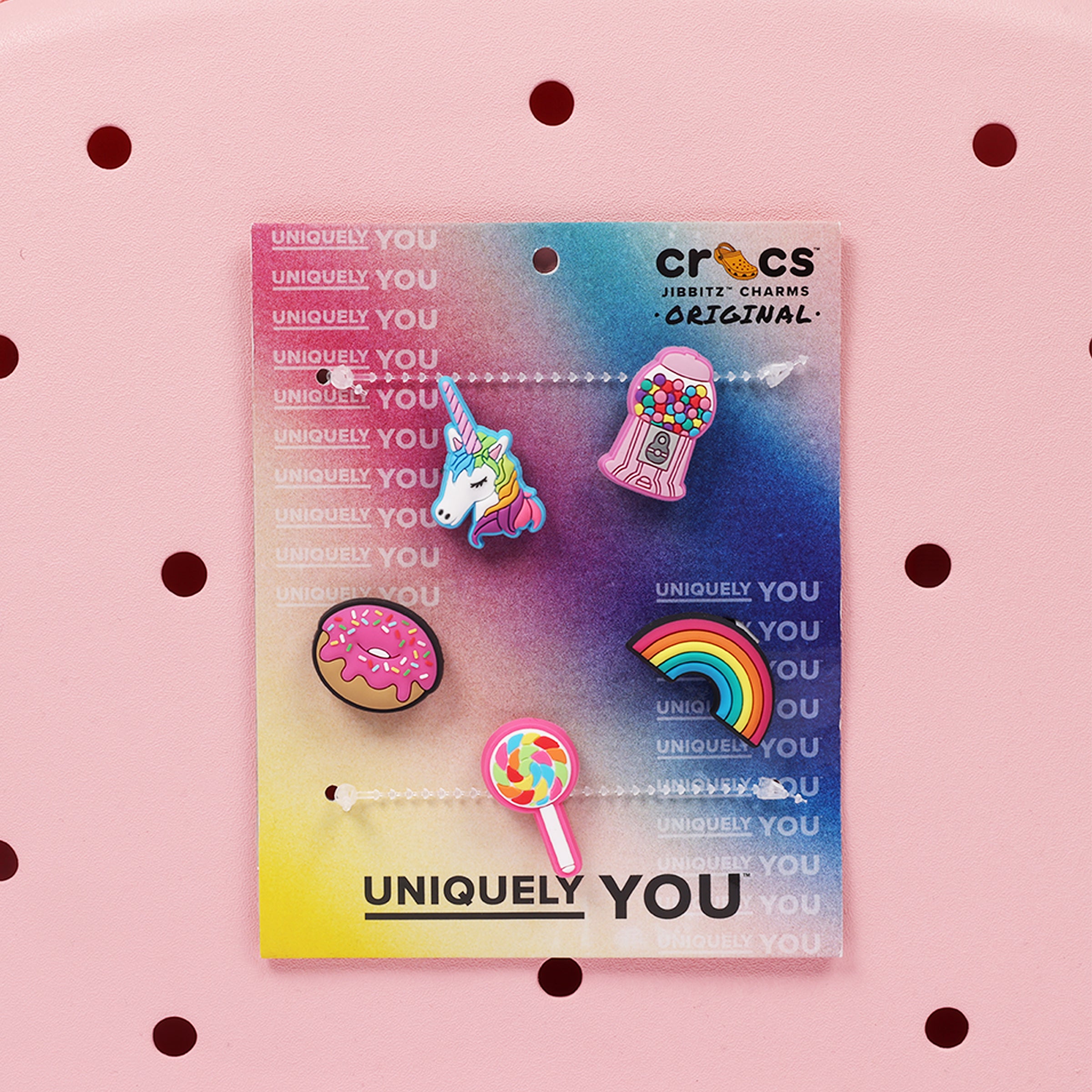 Crocs Back to School Backpack with EVA Front Pocket – Customizable Jibbitz™ Backpack (Powder Pink)