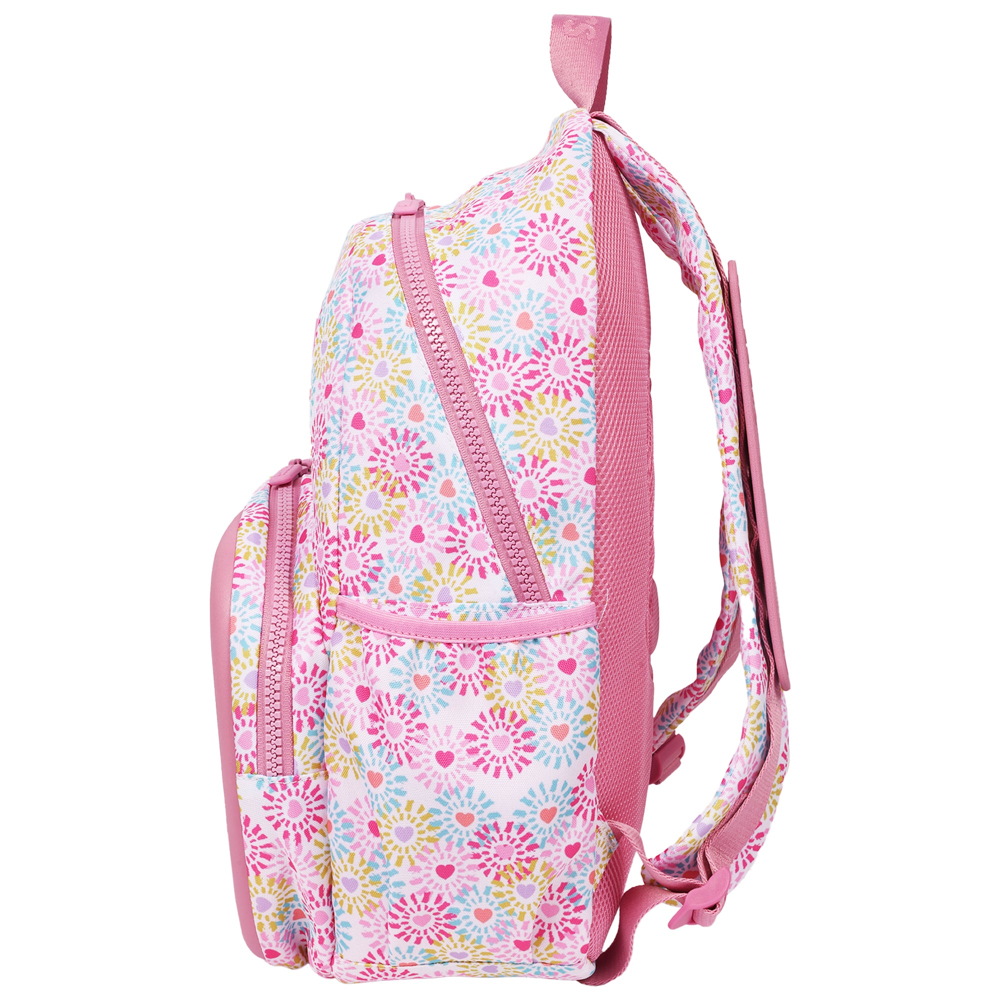 Crocs Floral Back to School Backpack with EVA Front Pocket – Customizable Jibbitz™ Backpack (Pink Floral)