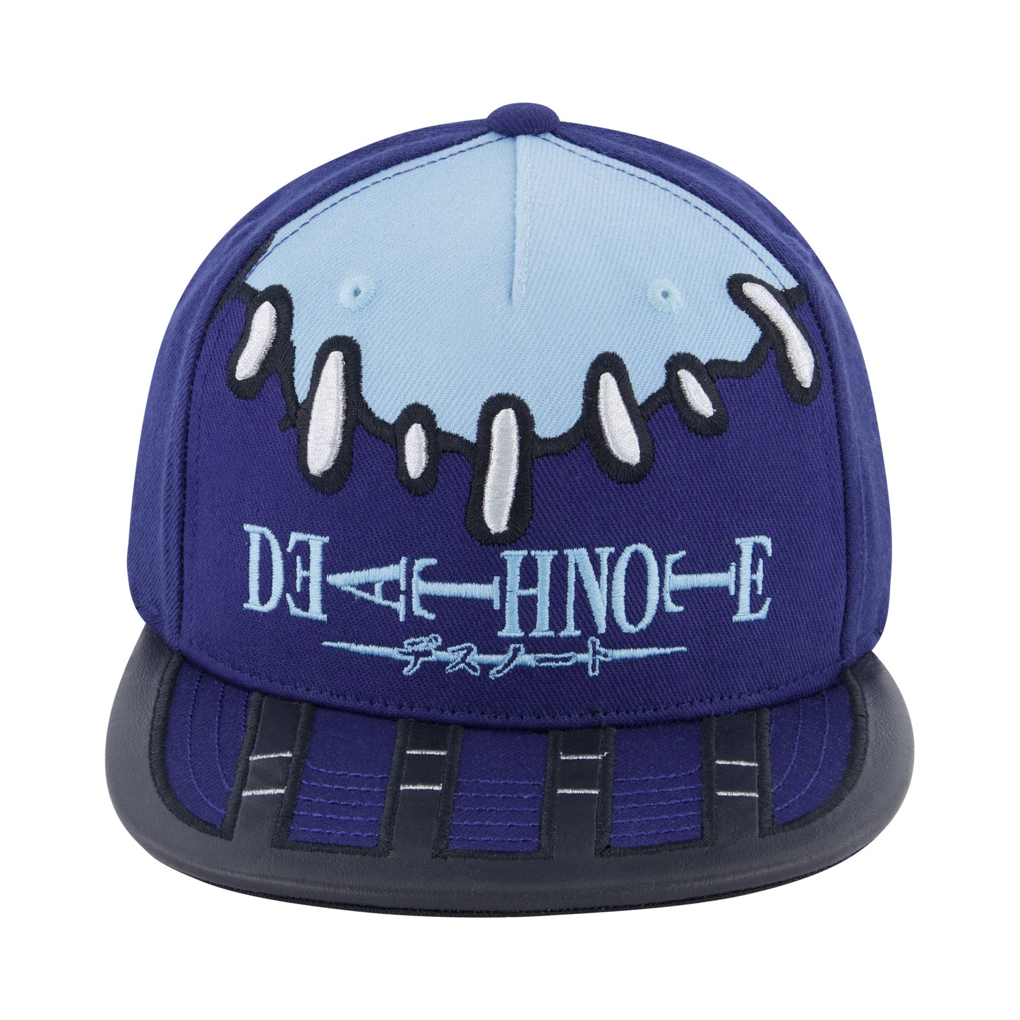 Death Note Baseball Cap, Ryuk Skater Adjustable Snapback Baseball Hat with Flat Brim, Blue, One Size