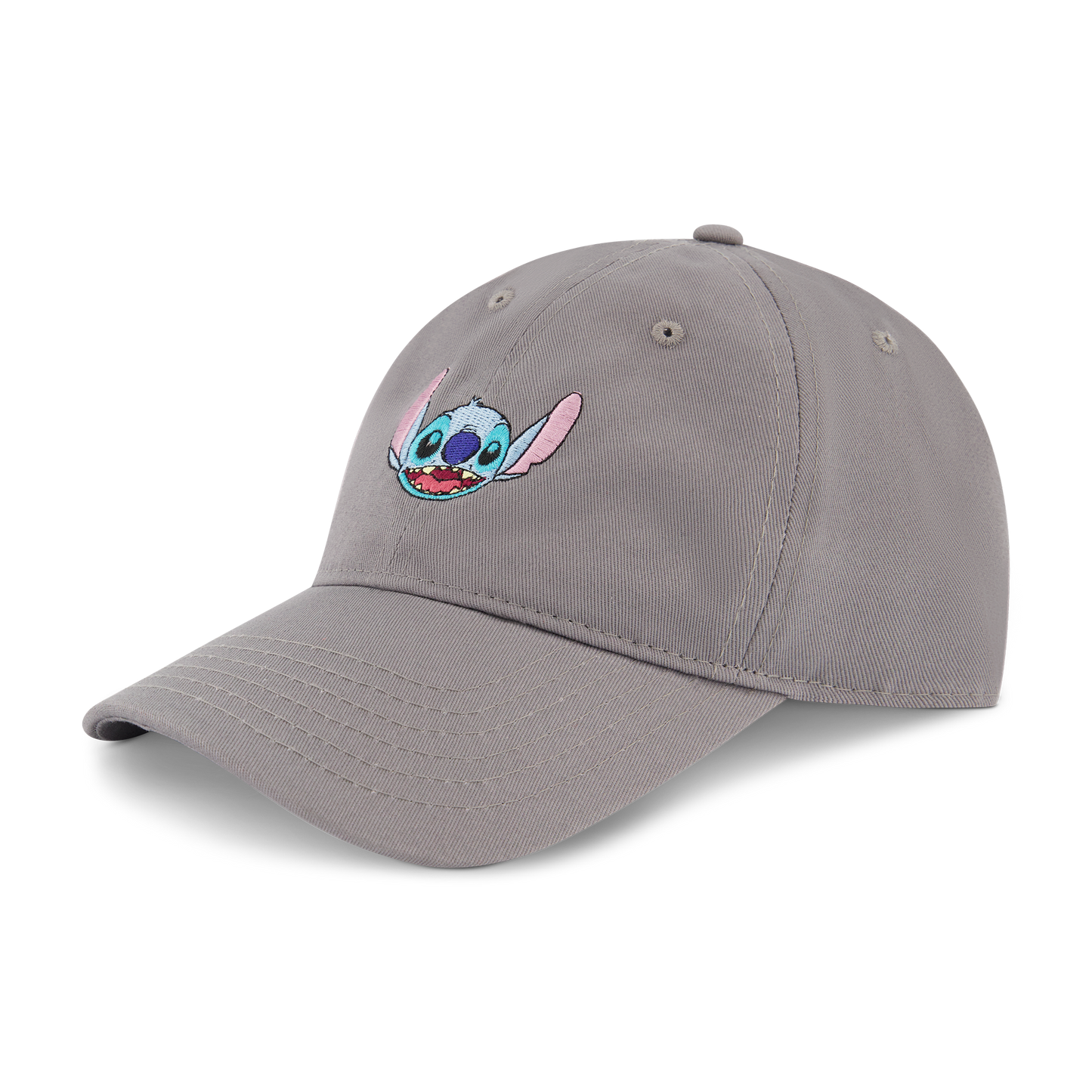 Concept One Disney Stitch Dad Hat, Adjustable Cotton Baseball Cap with Curved Brim