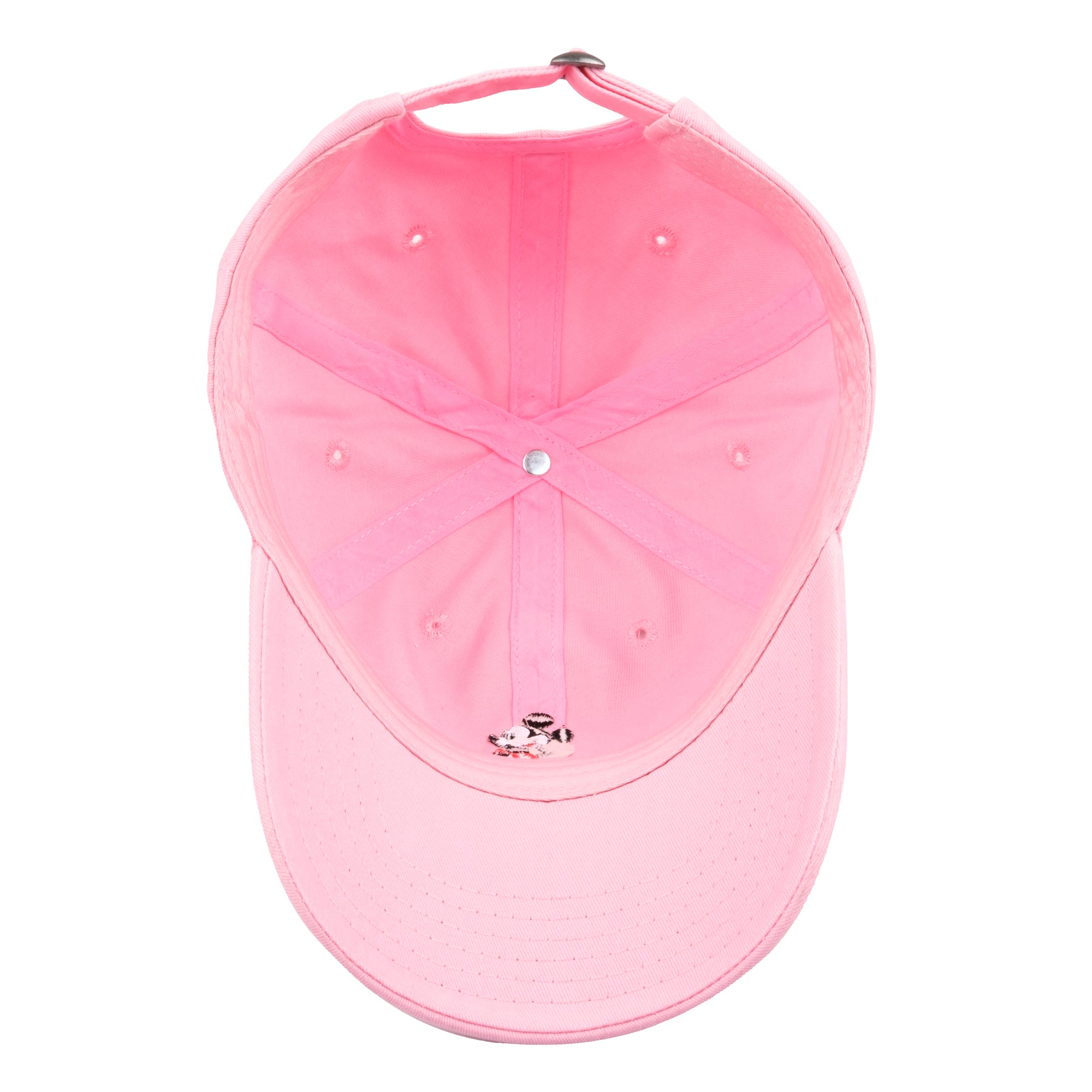 Disney Mickey Mouse Dad Cap With Brush Cotton Washed Embroidery,Pink