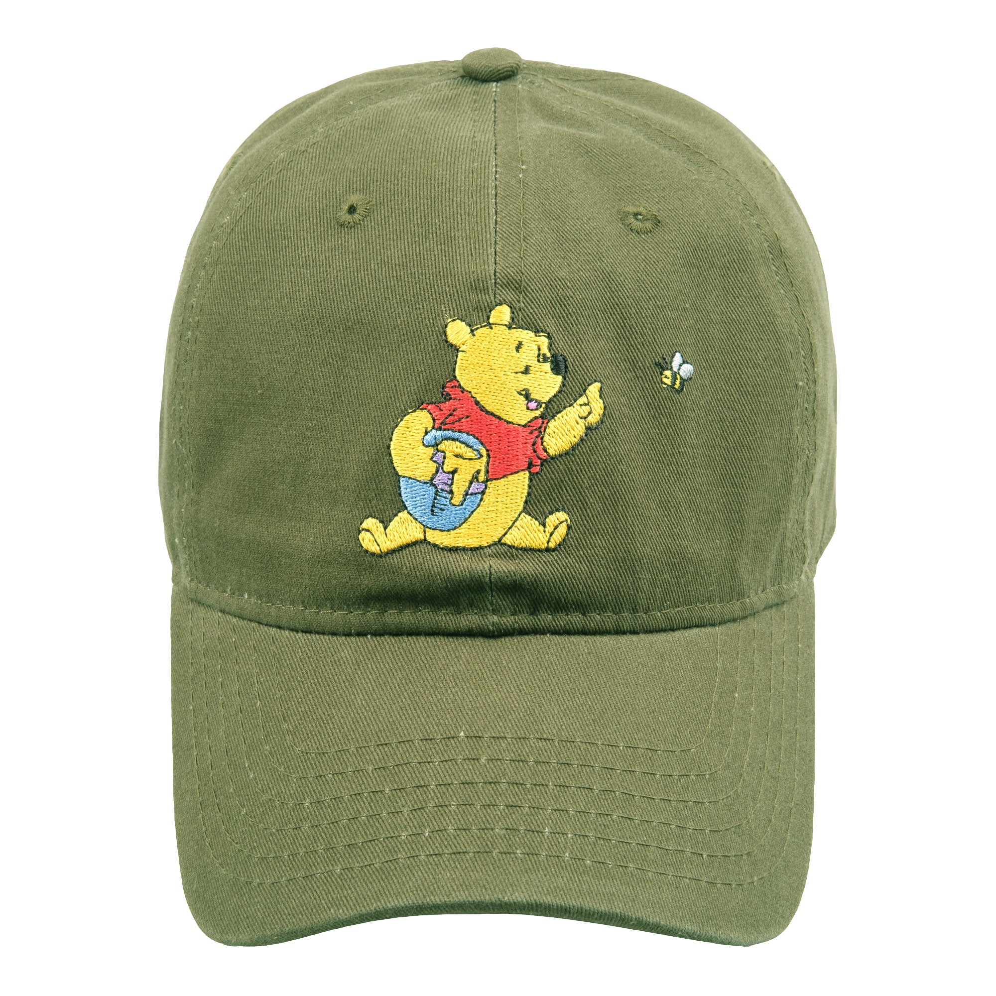 Disney Winnie The Pooh Dad Hat, Adjustable Cotton Baseball Cap with Curved Brim