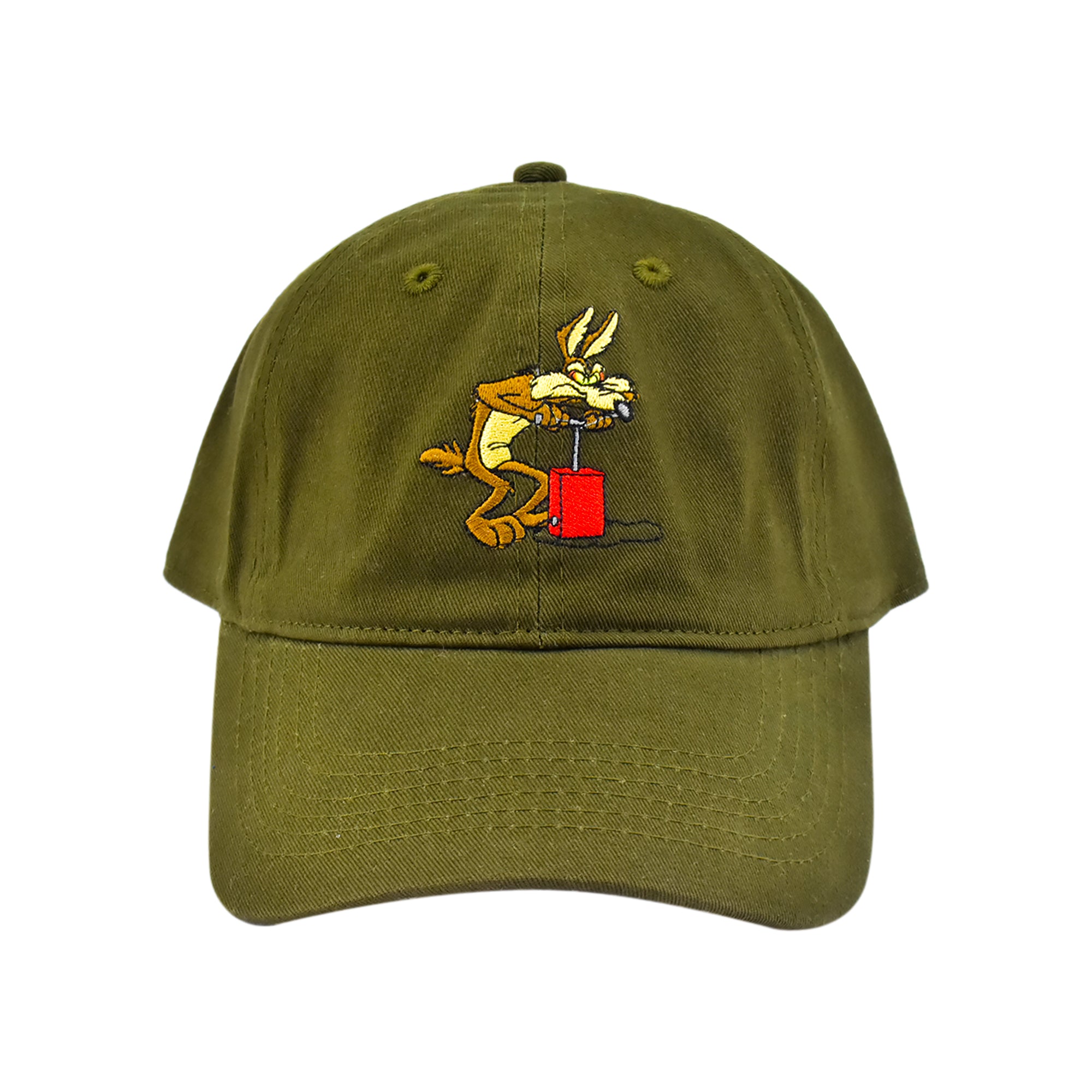 Looney Tunes Wile E. Coyote & Road Runner Embroidered Dad Cap – Adjustable Curved Brim Hat