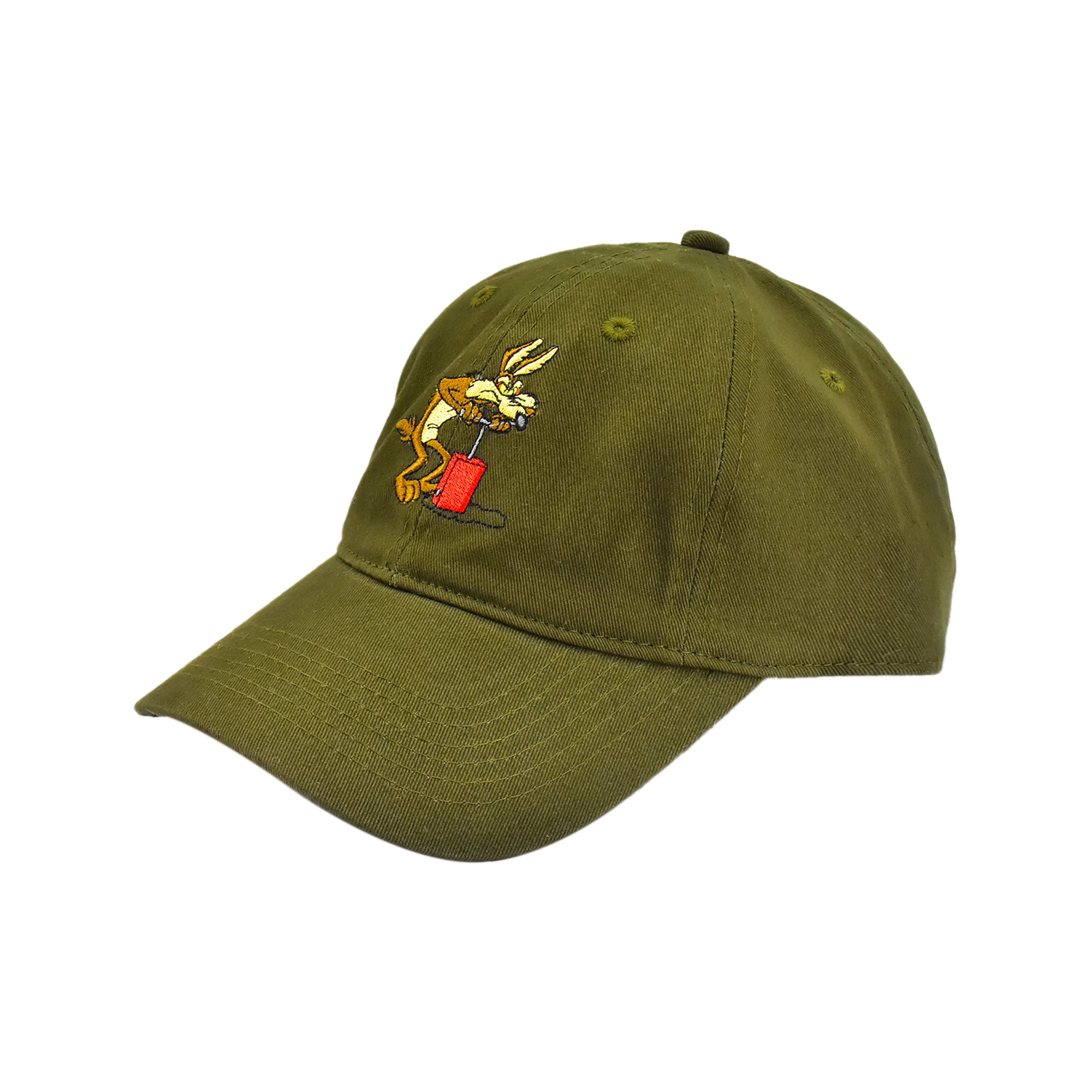 Looney Tunes Wile E. Coyote & Road Runner Embroidered Dad Cap – Adjustable Curved Brim Hat