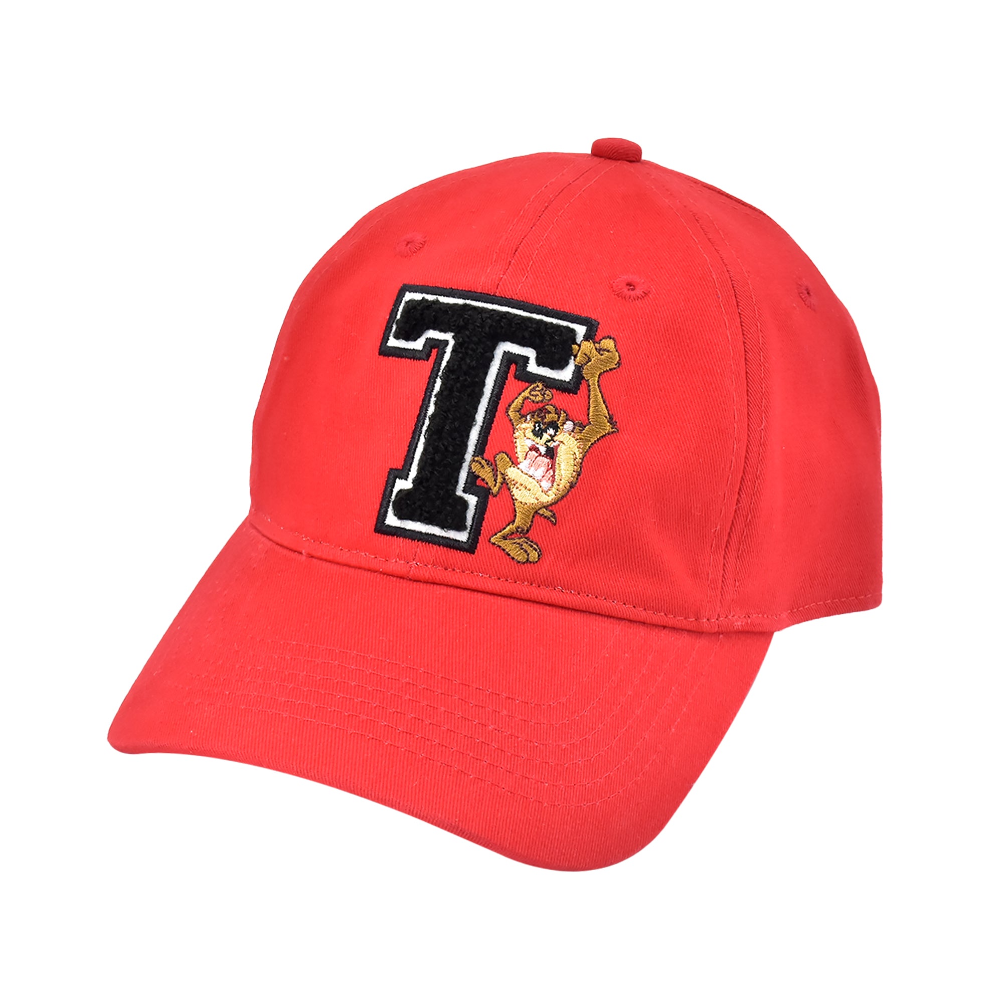 Looney Tunes Tasmanian Devil “T” Chenille Patch Dad Cap Adjustable Baseball Hat