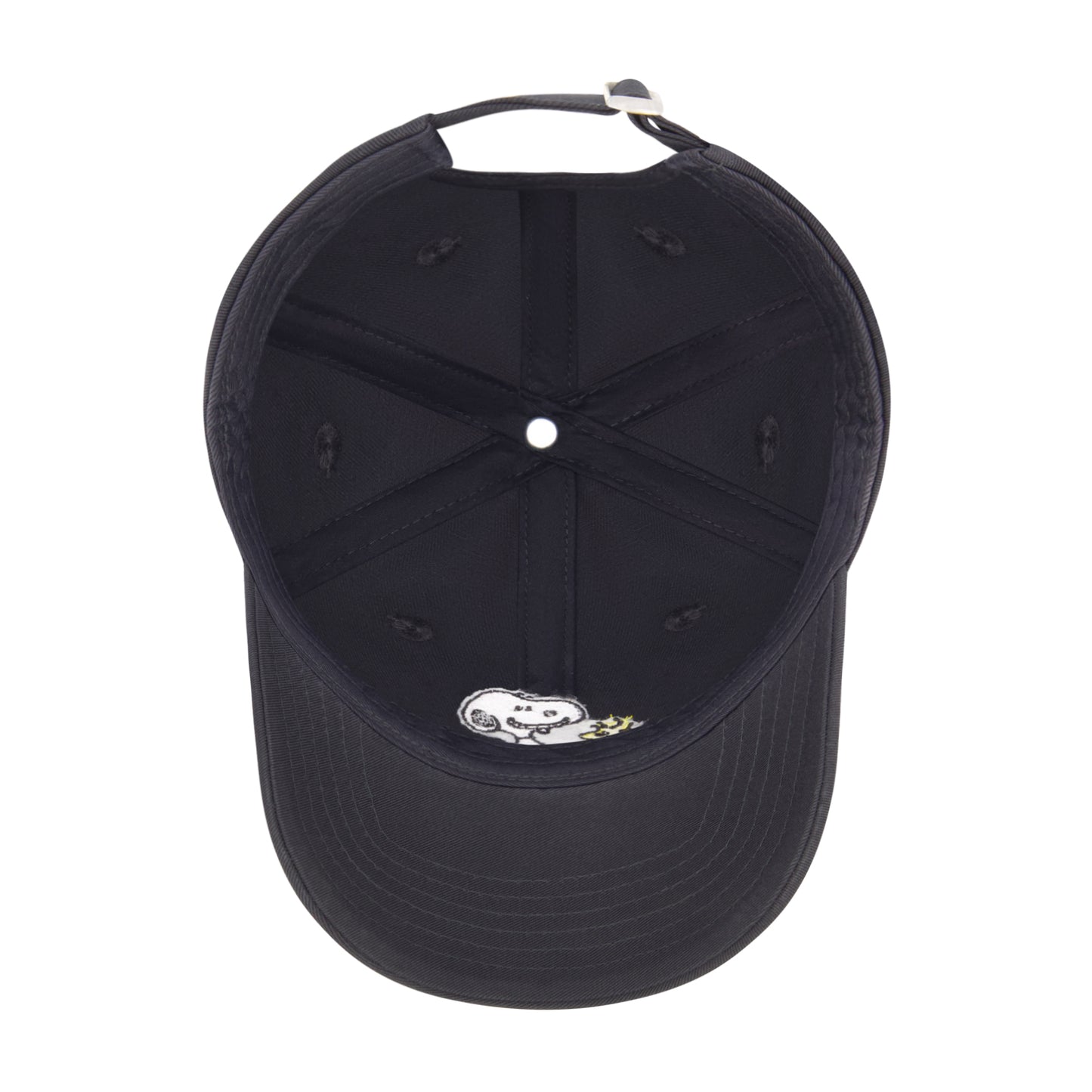 Peanuts Snoppy & Woodstock Dad Cap,Black