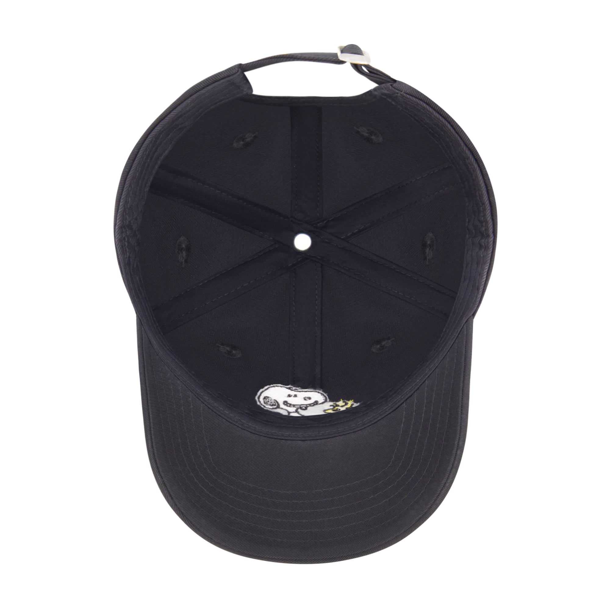 Peanuts Snoppy & Woodstock Dad Cap,Black
