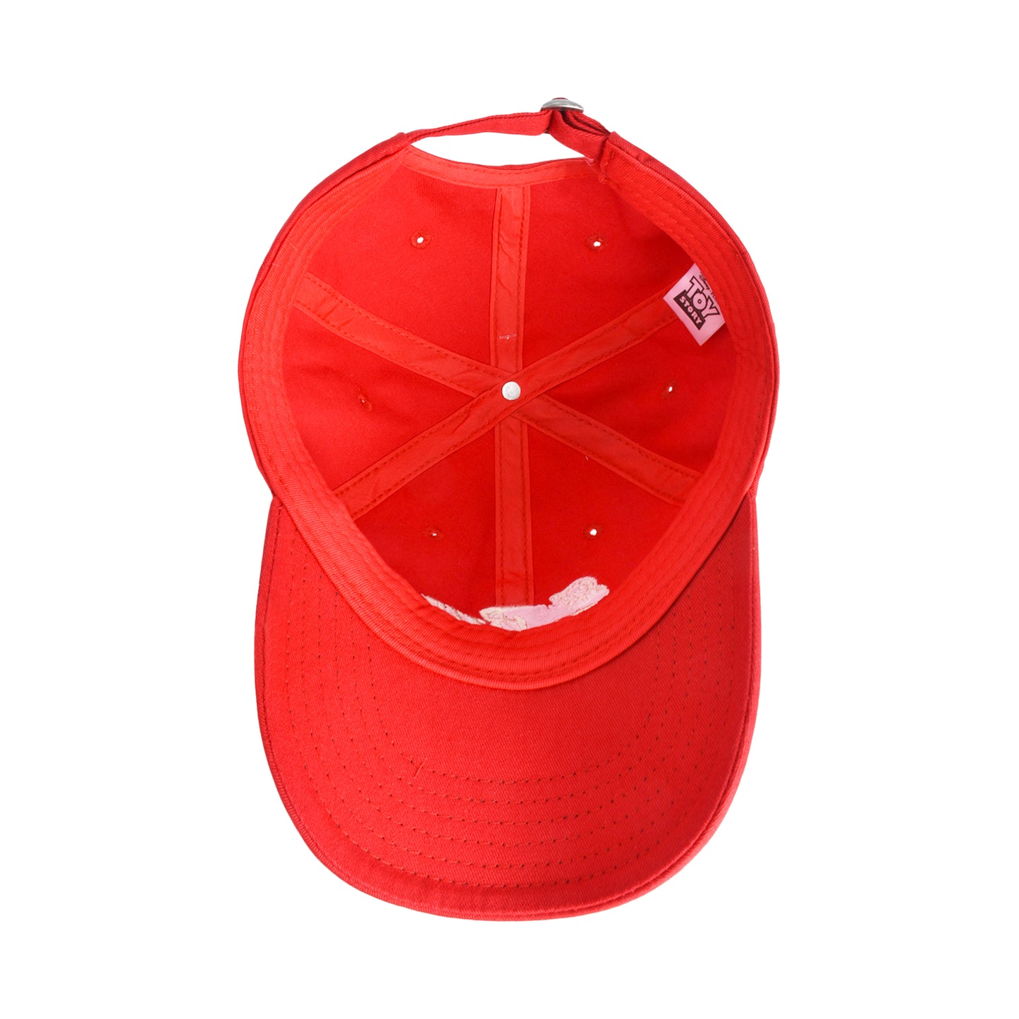 Concept One Mens Disney Pixar Toy Story Dad Hat, Pizza Planet Delivery Cotton Adjustable With Curved Brim Baseball Cap, Red
