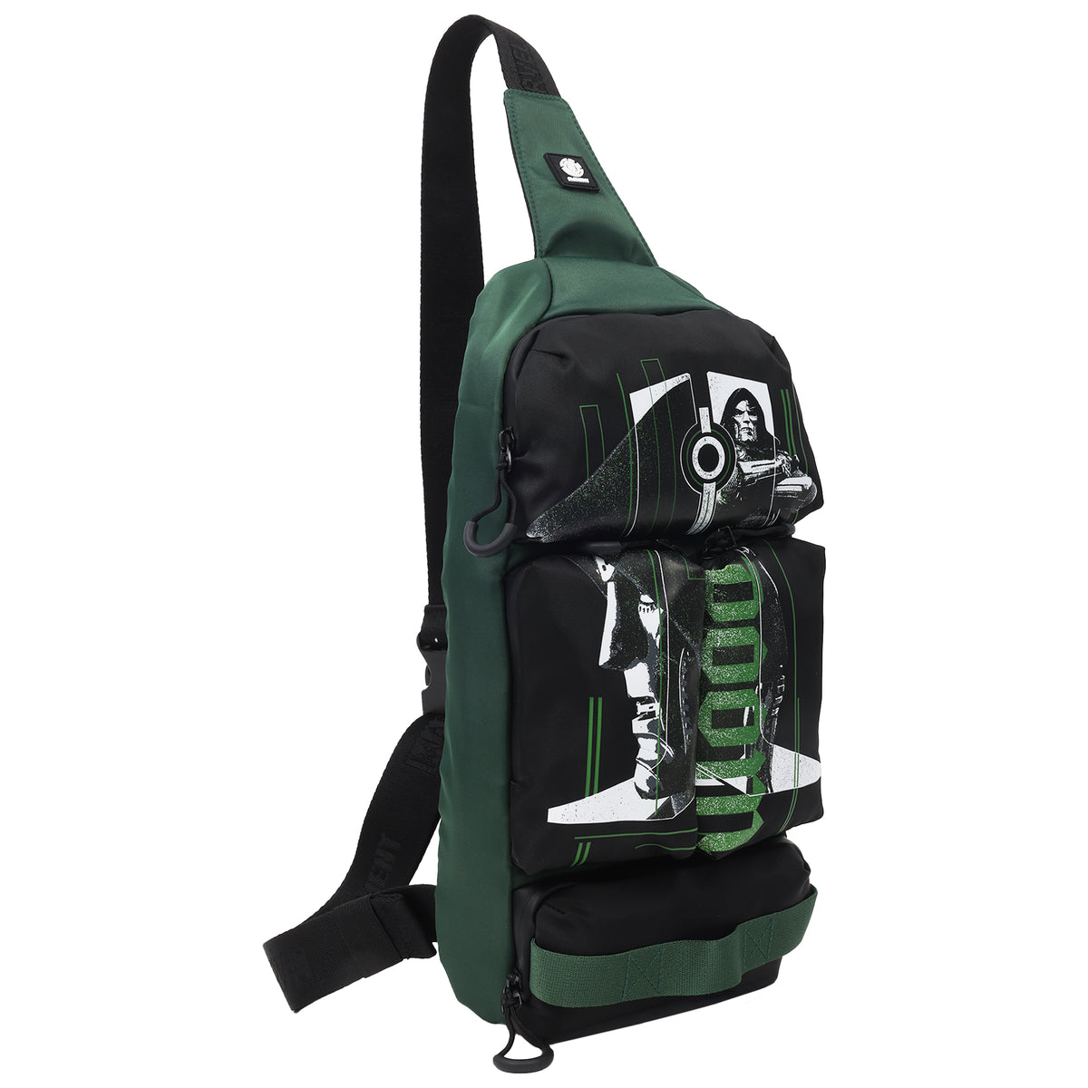 ELEMENT x Marvel Doctor Doom Cargo Crossbody Sling Bag – Dark Green