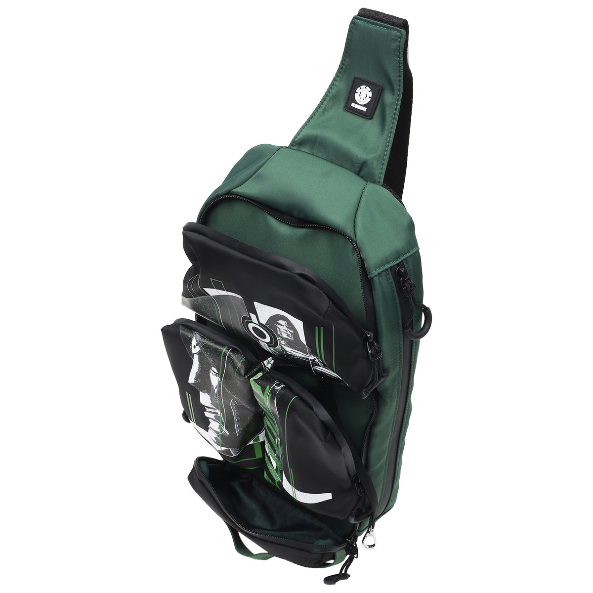 ELEMENT x Marvel Doctor Doom Cargo Crossbody Sling Bag – Dark Green