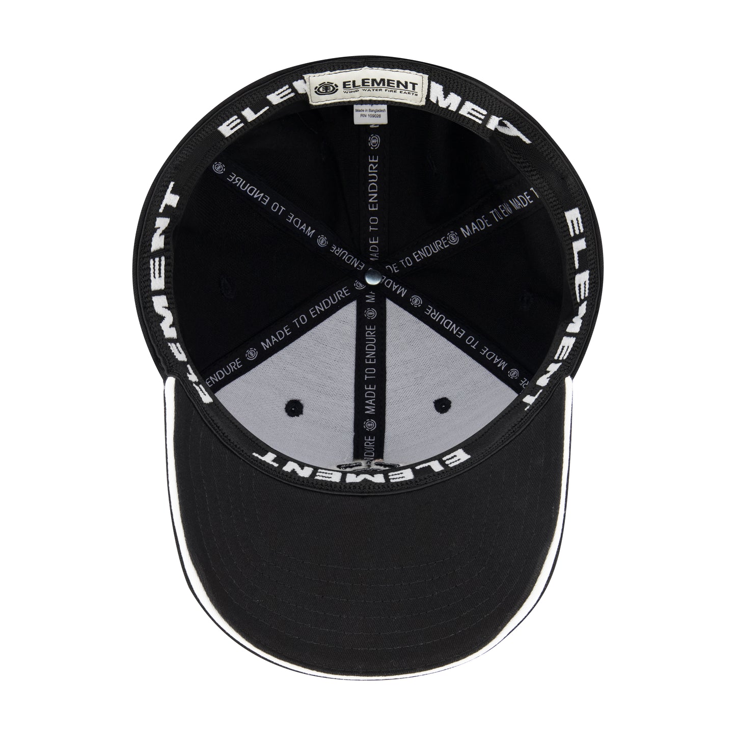 Element Stretch Fit 6-Panel Cap with Curved Visor