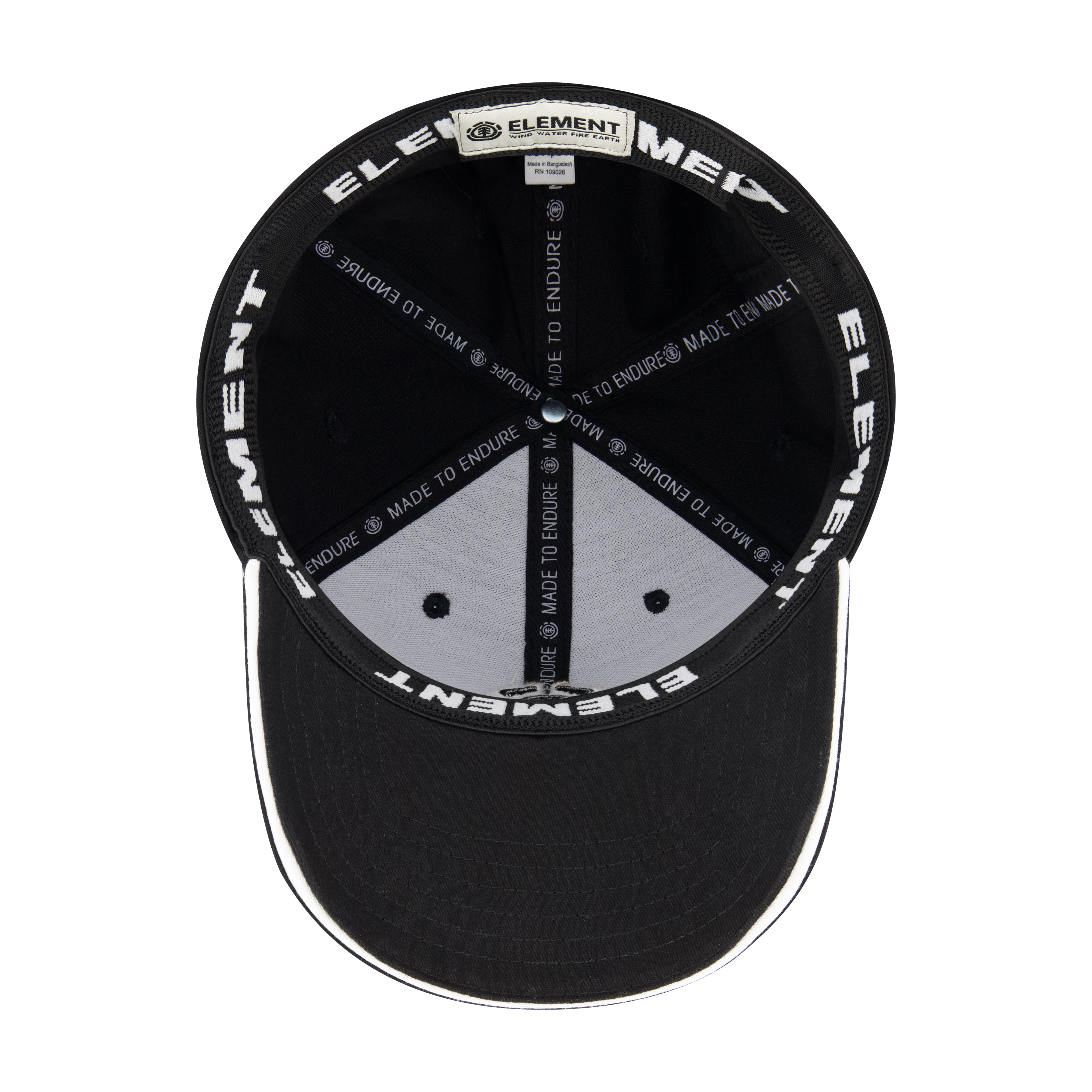 Element Stretch Fit 6-Panel Cap with Curved Visor