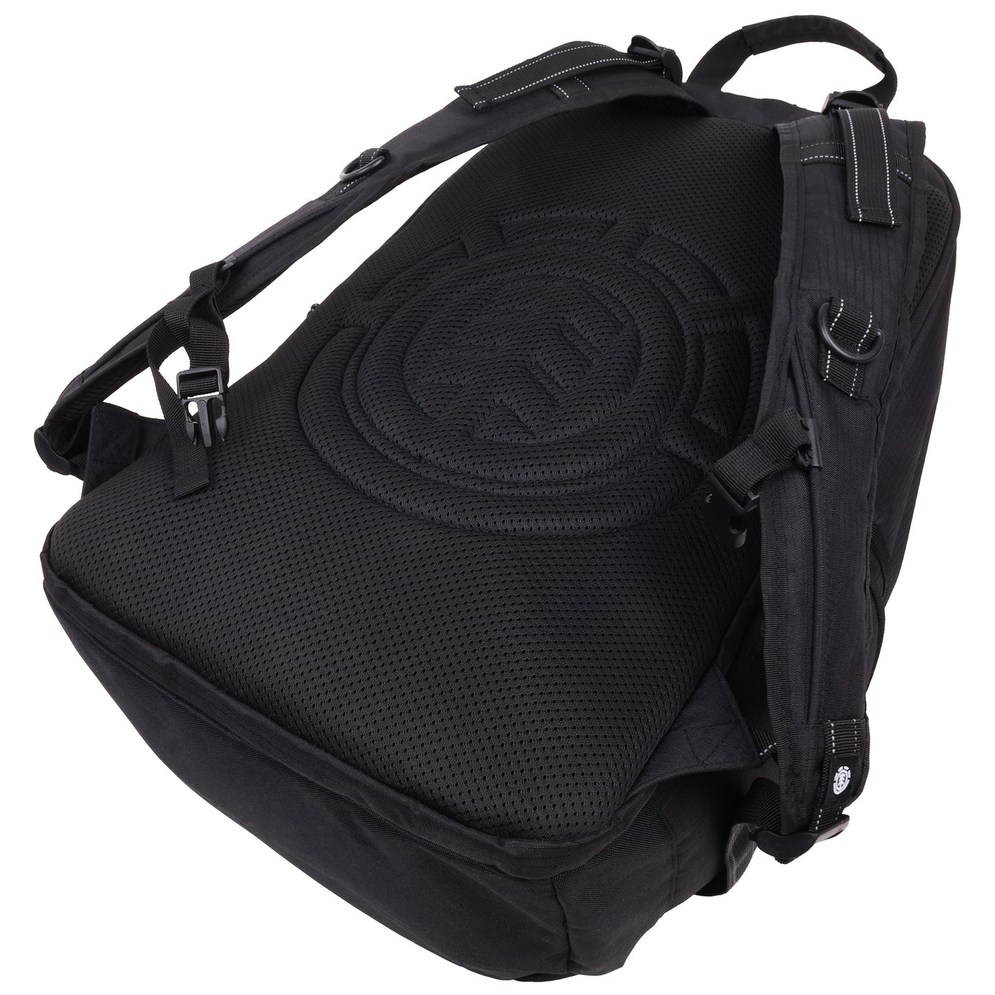 Element Ripstop Backpack- Durable Outdoor and School Bag with Skate Straps and Multiple Compartments, Black