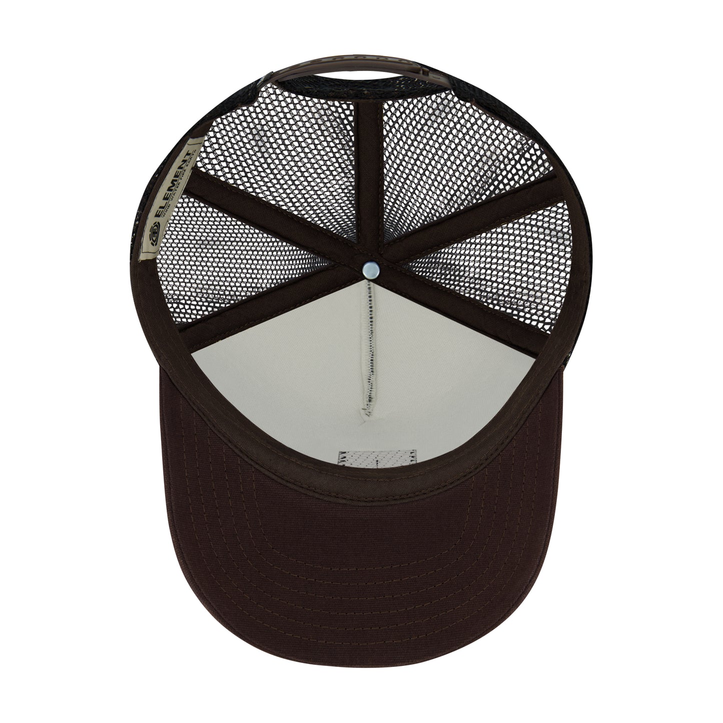 Element Logo Trucker Hat with Mesh Back and Snapback Closure