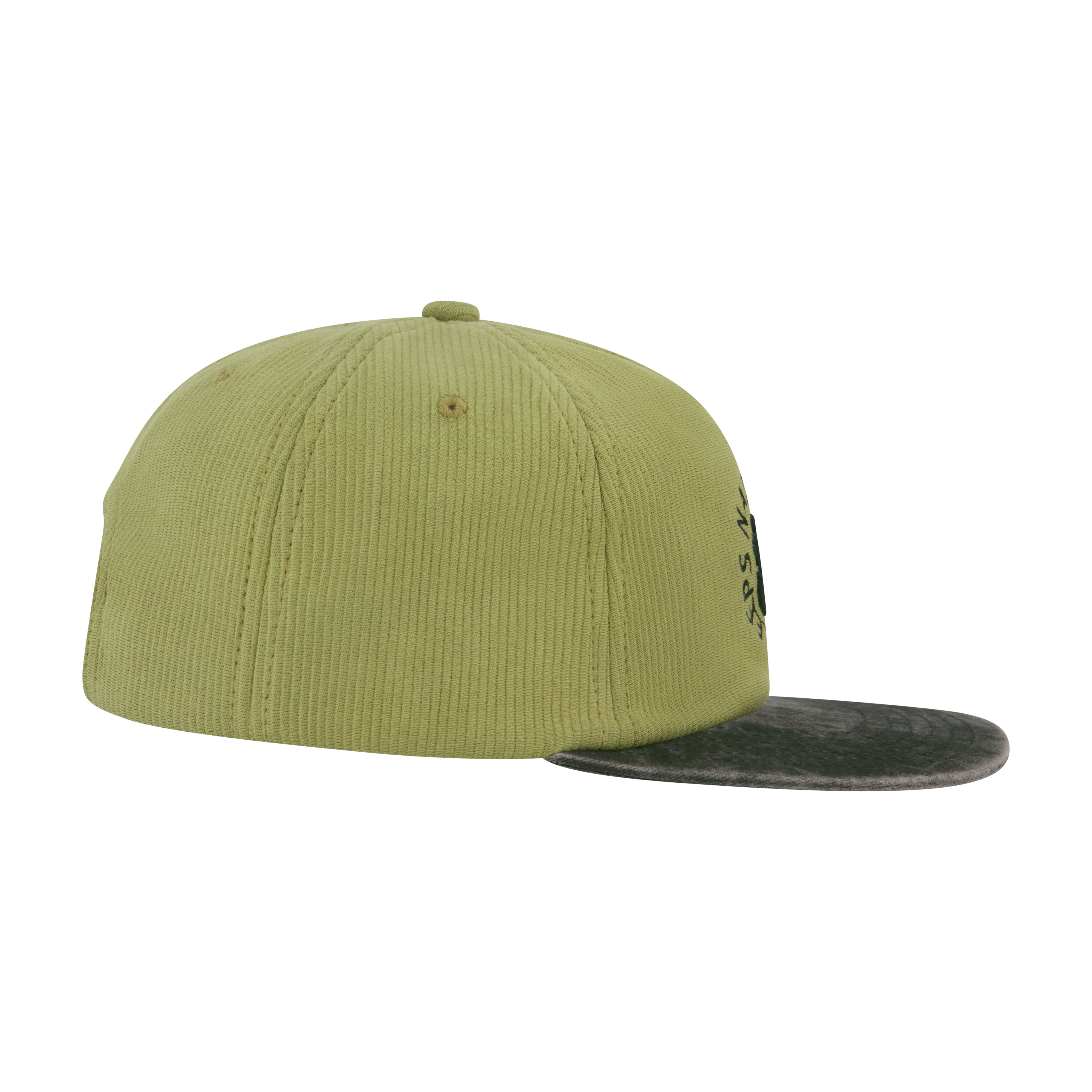 Element Low Profile Flat Brim Cap in Ribbed Cotton