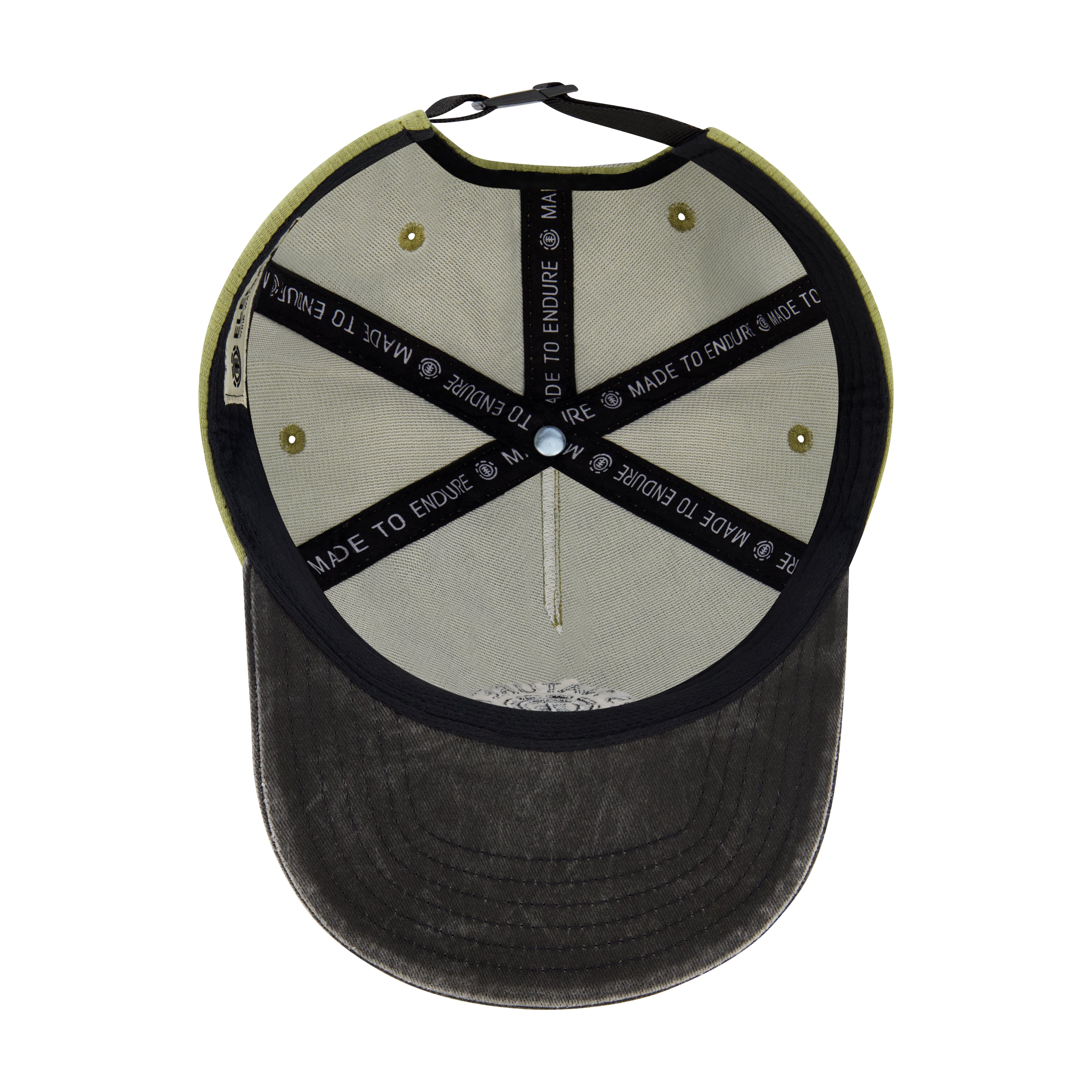 Element Low Profile Flat Brim Cap in Ribbed Cotton