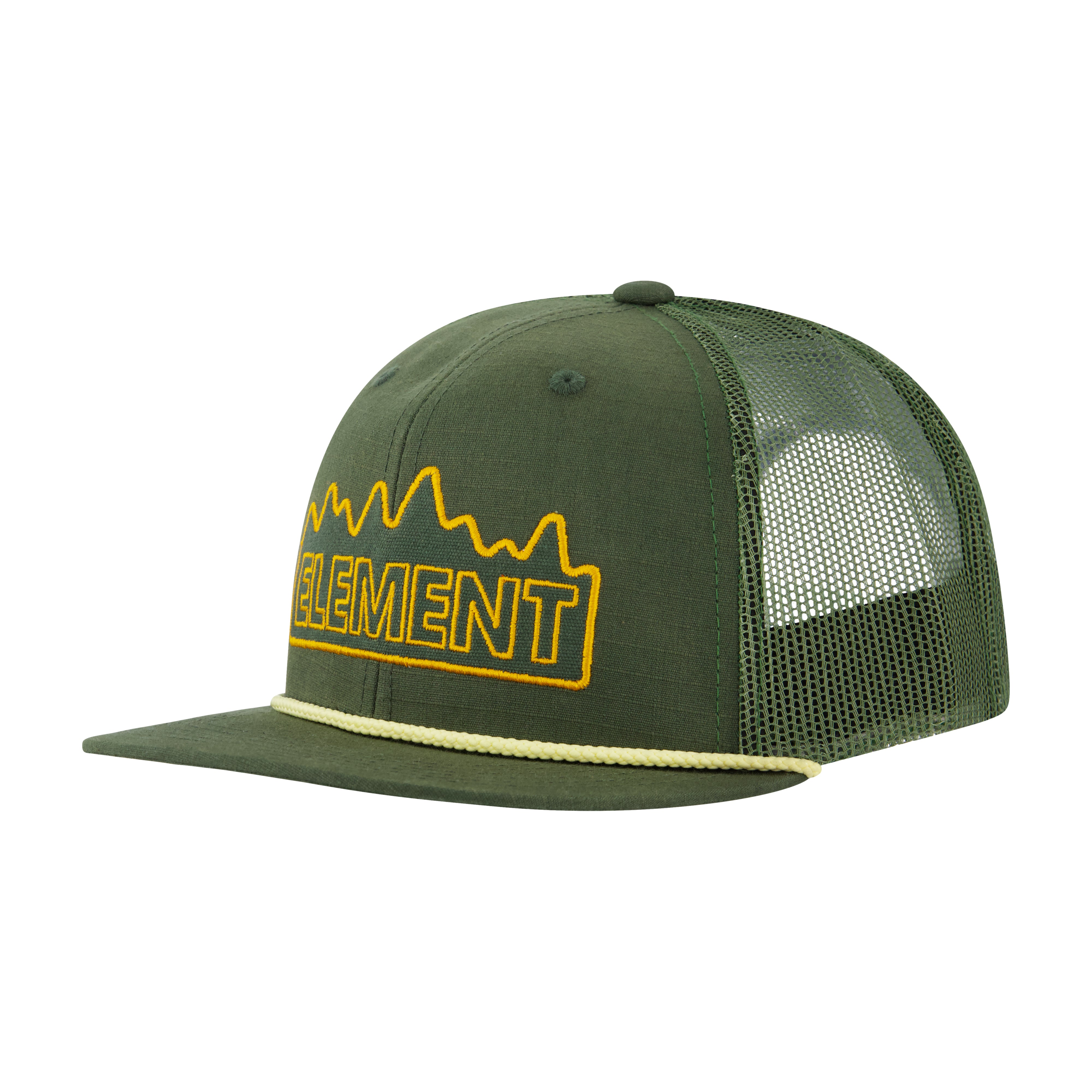 Element Cotton Ripstop Trucker Cap with Textured Embroidered Logo