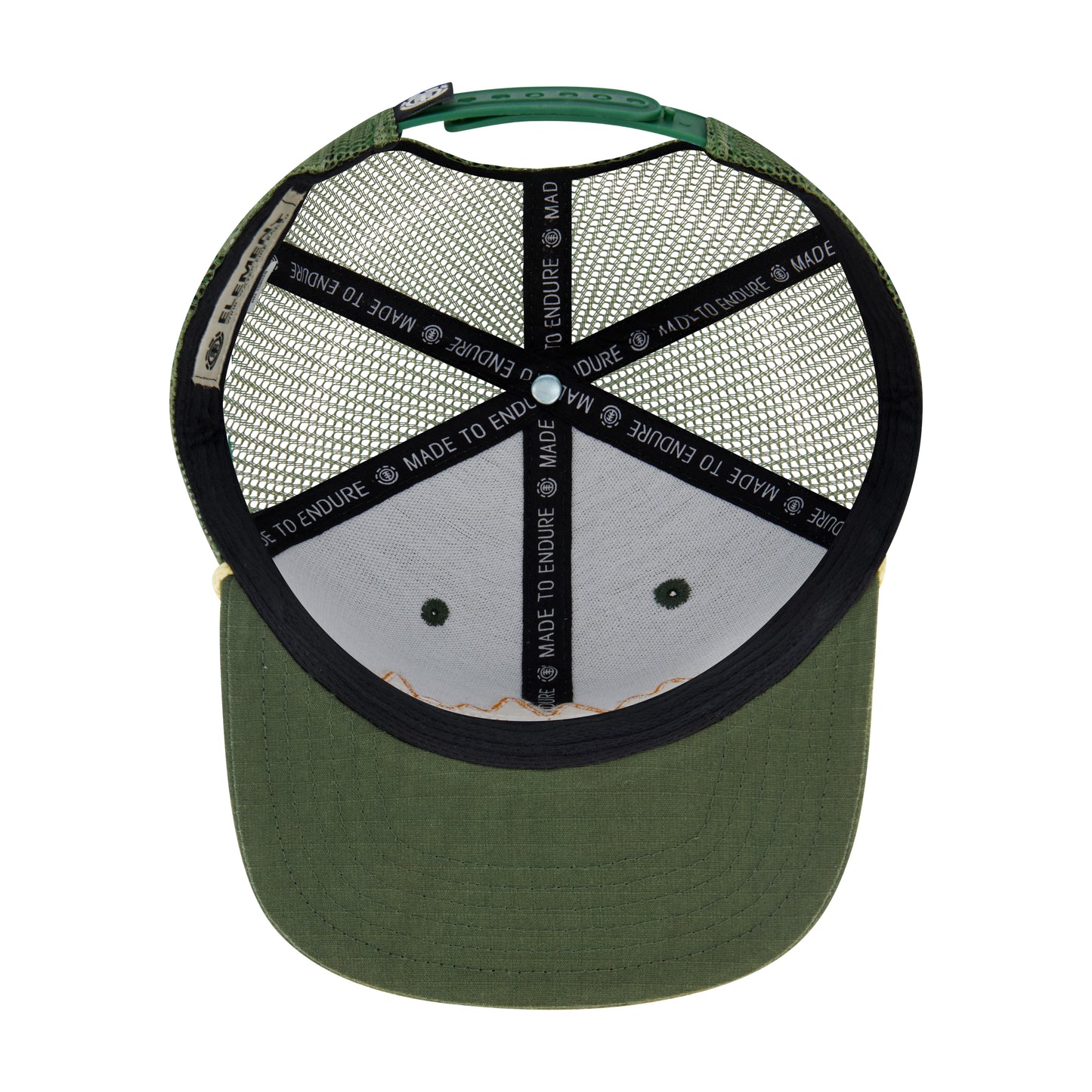 Element Cotton Ripstop Trucker Cap with Textured Embroidered Logo