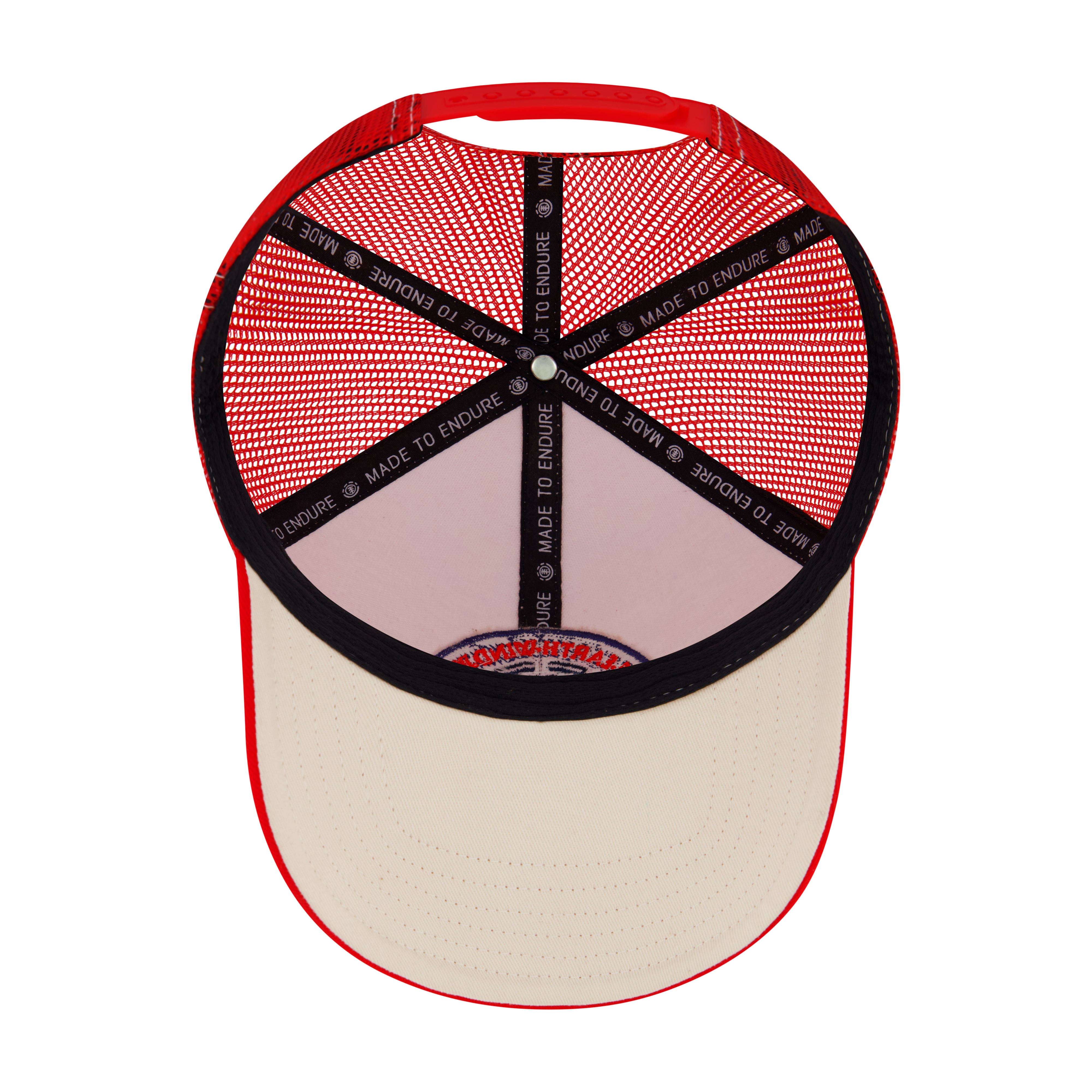 Element Constructed Contrast Stitch Cotton Twill Trucker Cap