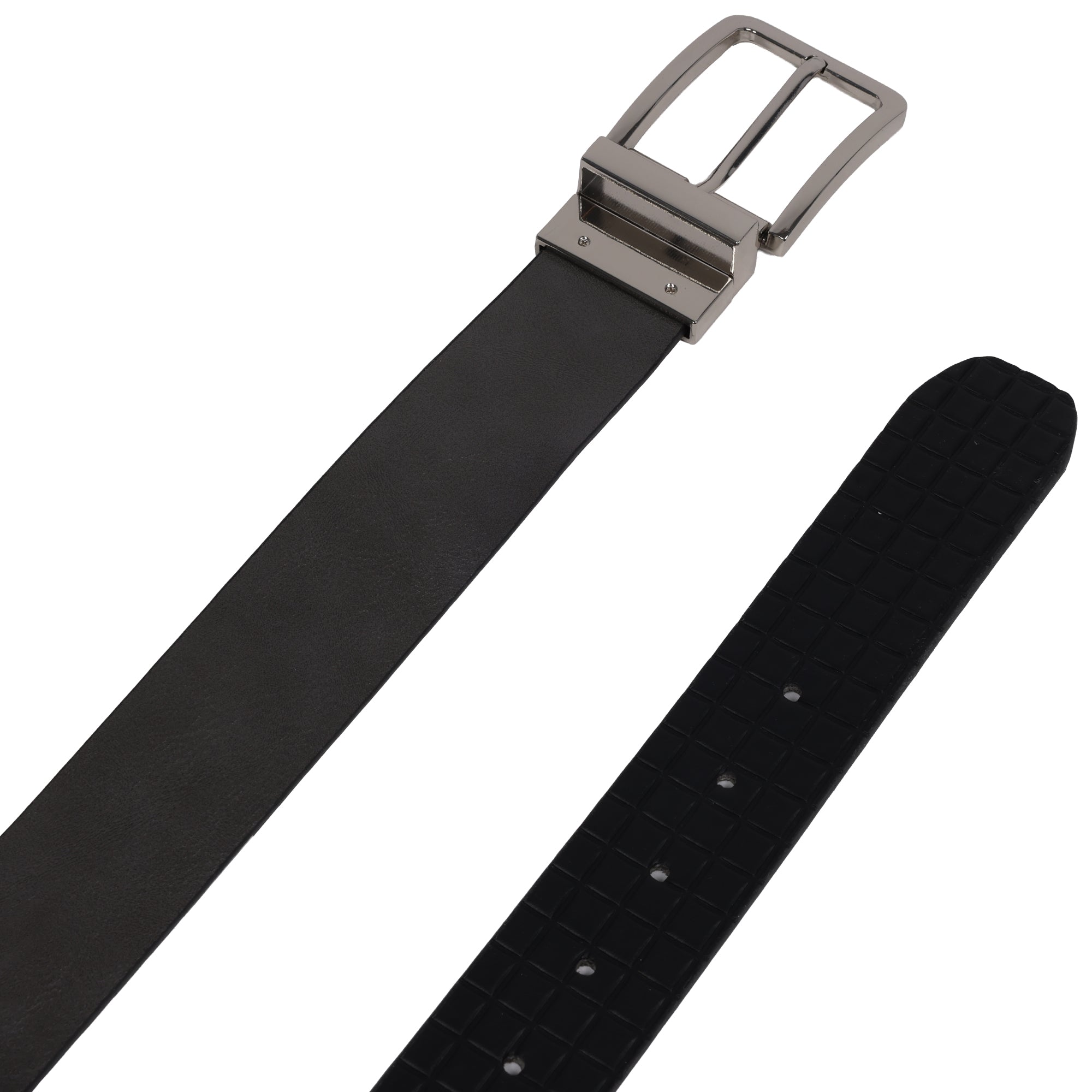 Element Textured PU Reversible Belt with Polished Buckle – Black/Grey XL