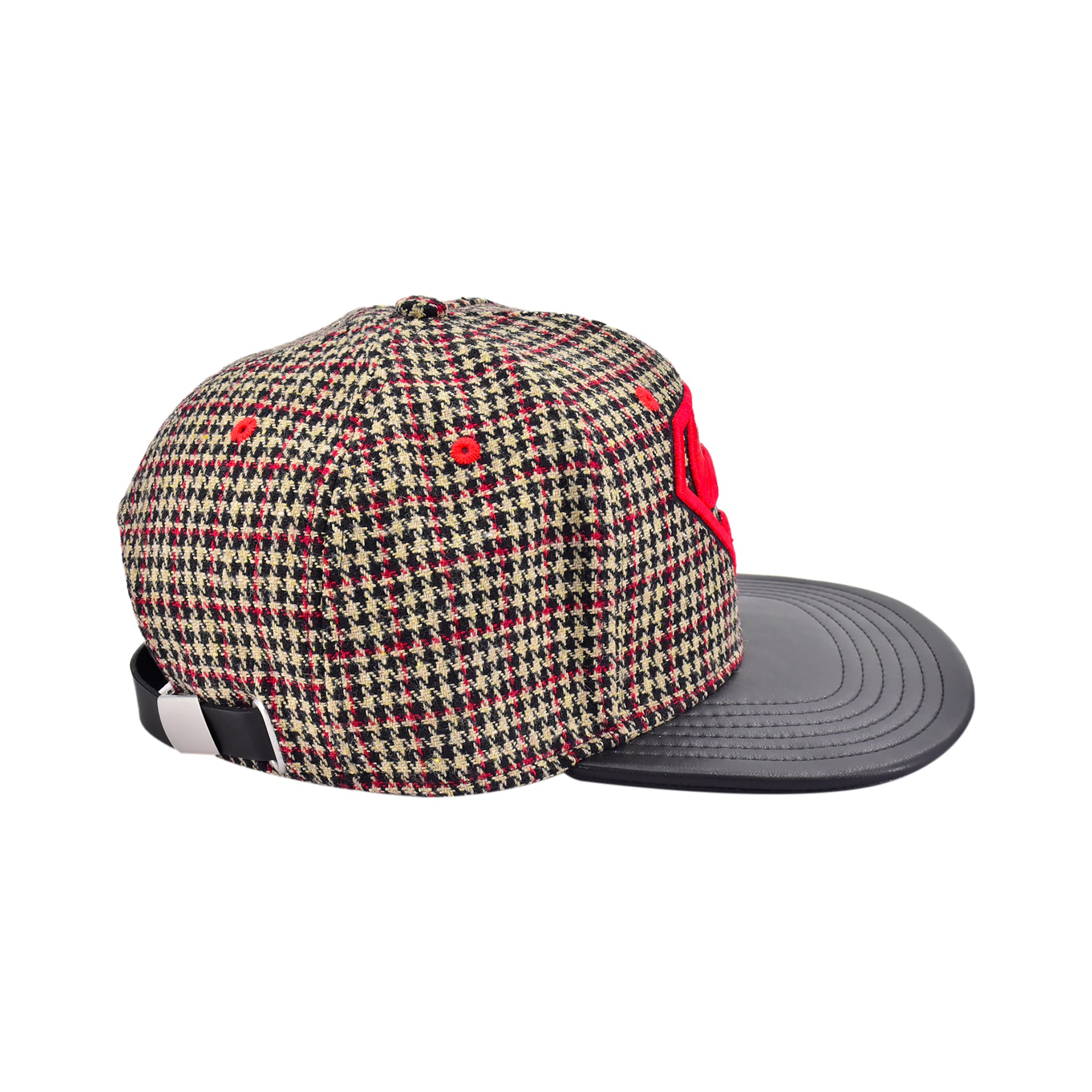 DC Comics Superman Plaid Snapback Hat – Embroidered Logo Flat Brim Cap