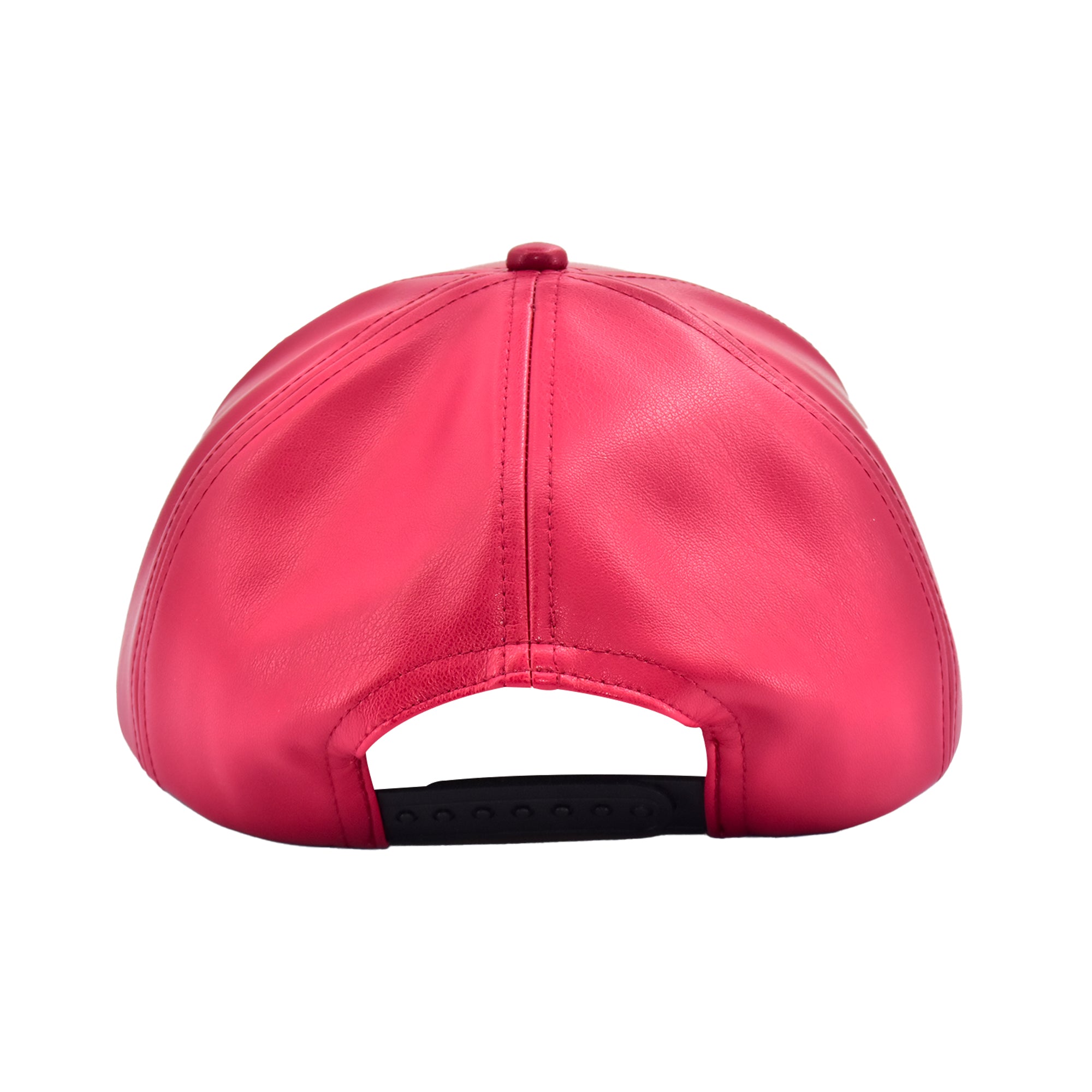DC Comics Superman Metal Logo Faux Leather Snapback Hat Flat Brim Adjustable Cap