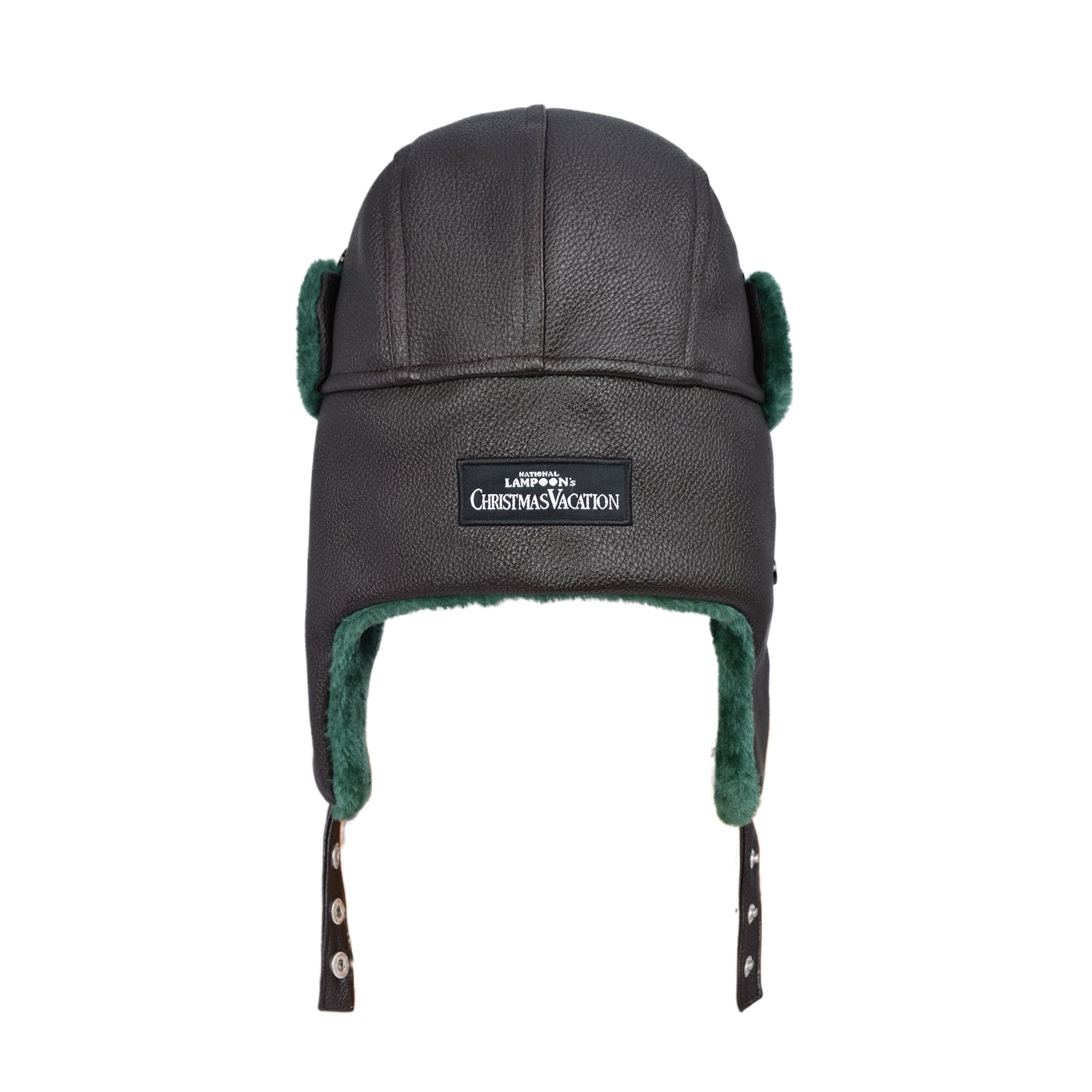 National Lampoon's Christmas Vacation Cousin Eddie Faux Fur Trapper Hat, Green, One Size