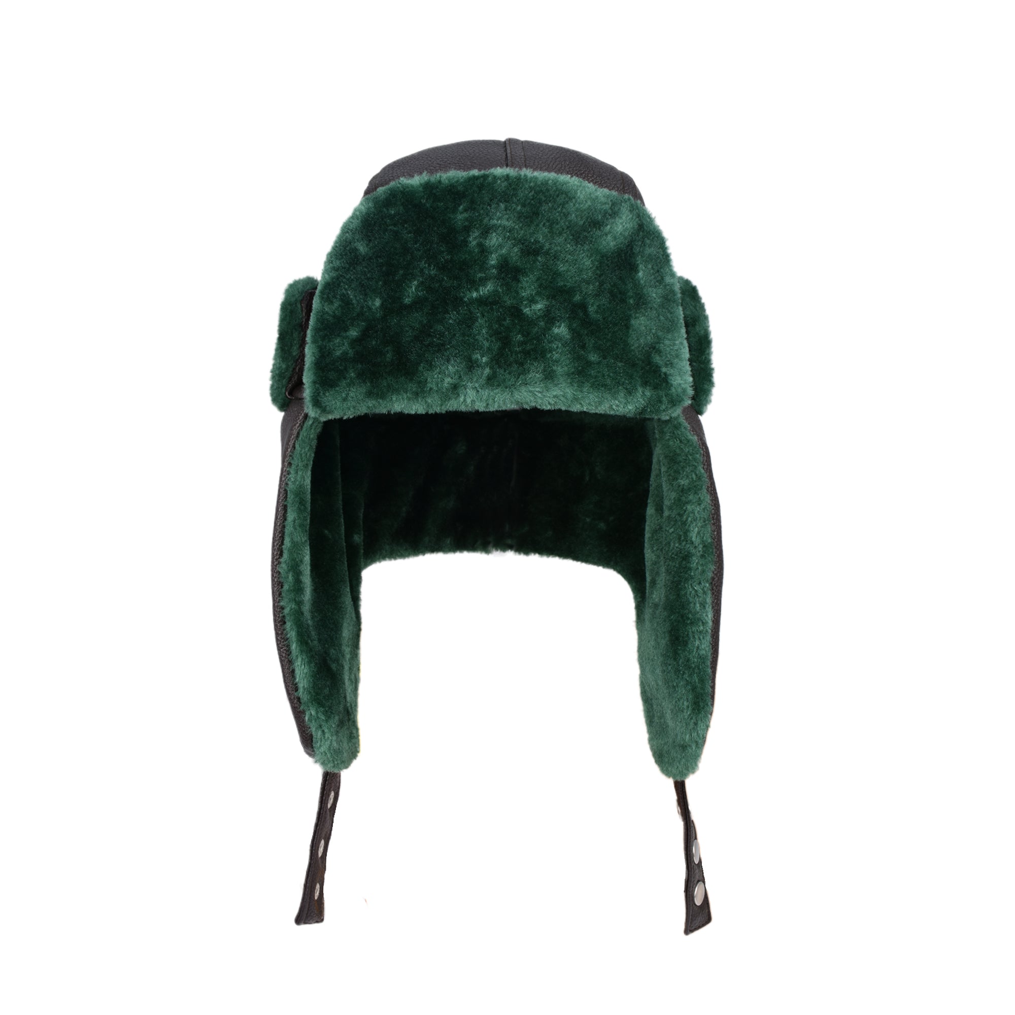 National Lampoon's Christmas Vacation Cousin Eddie Faux Fur Trapper Hat, Green, One Size