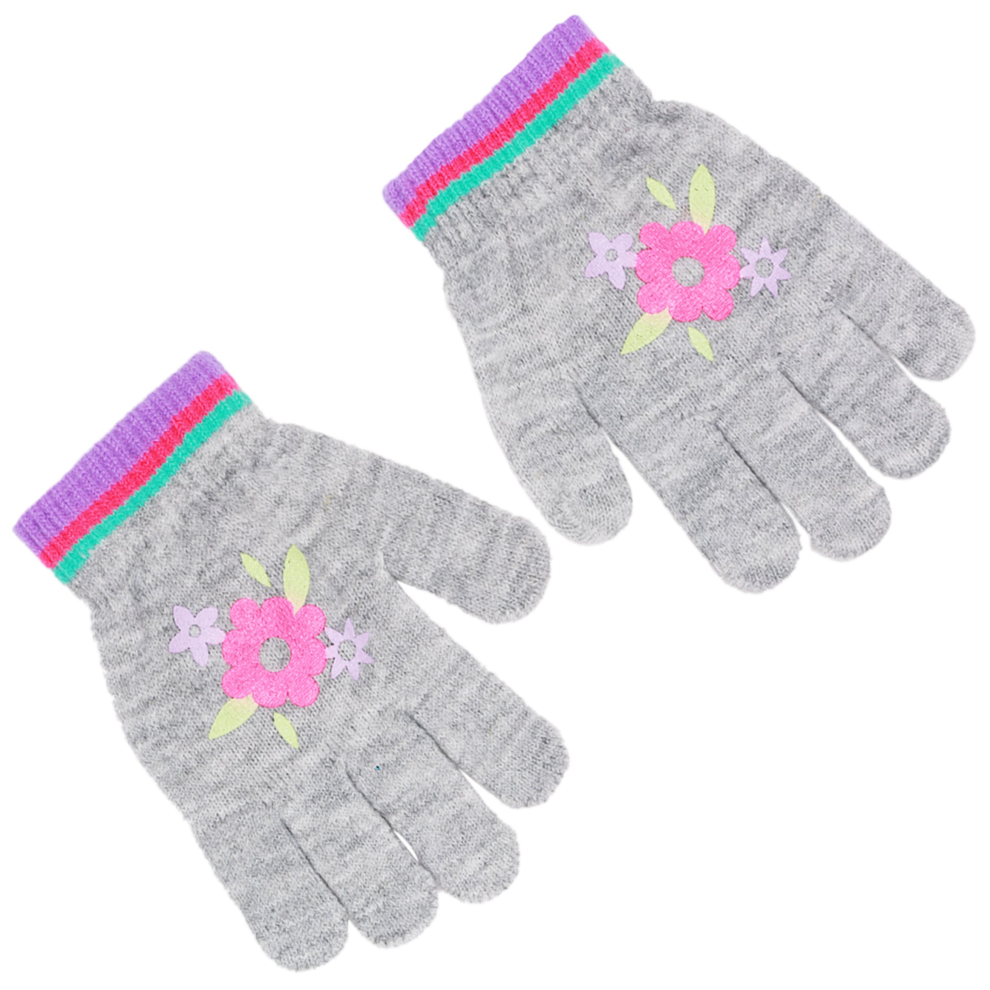 Disney Encanto Girls’ Winter Hat & Gloves Set – “Magic Awaits You” Beanie with Pom-Pom