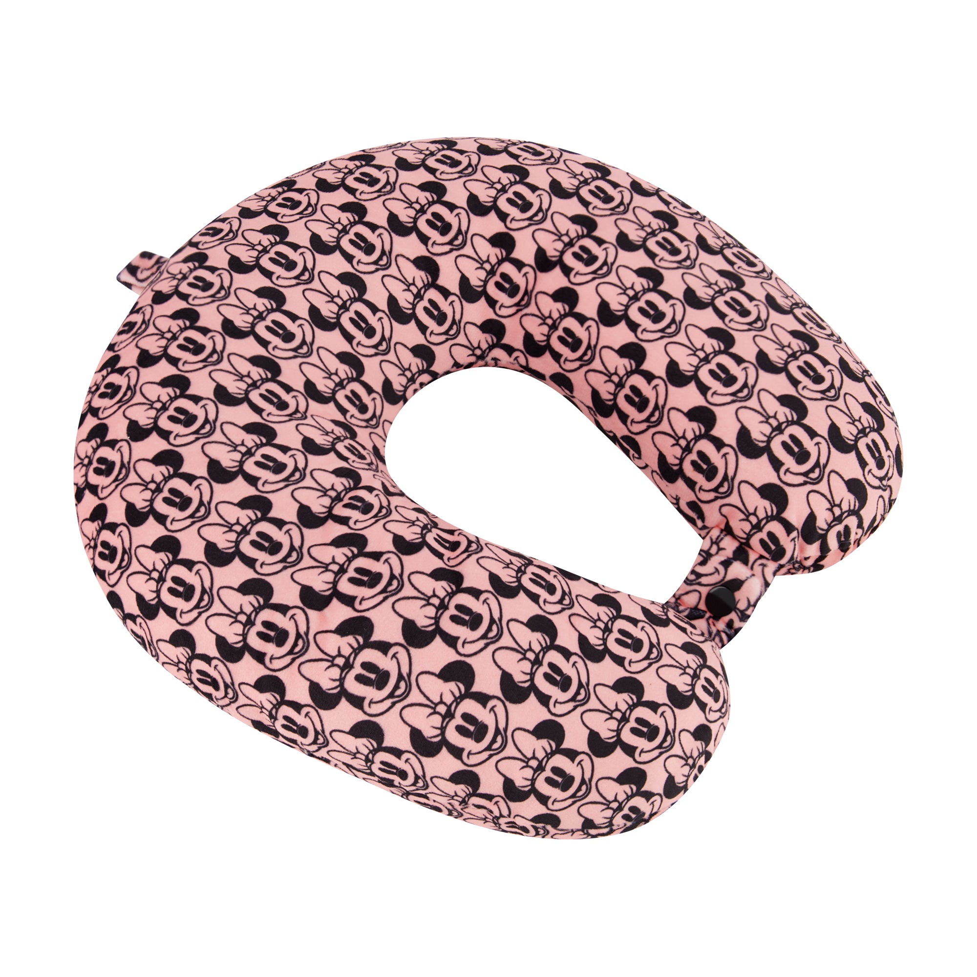 Disney Minnie Mouse Travel Neck Pillow for Airplane, Car and Office Comfortable and Breathable, Blush