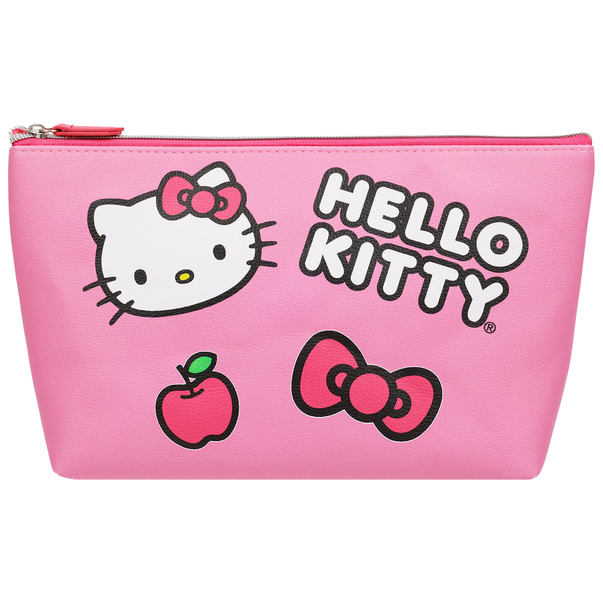Hello Kitty Icon & Logo Travel Cosmetic Bag – Pink
