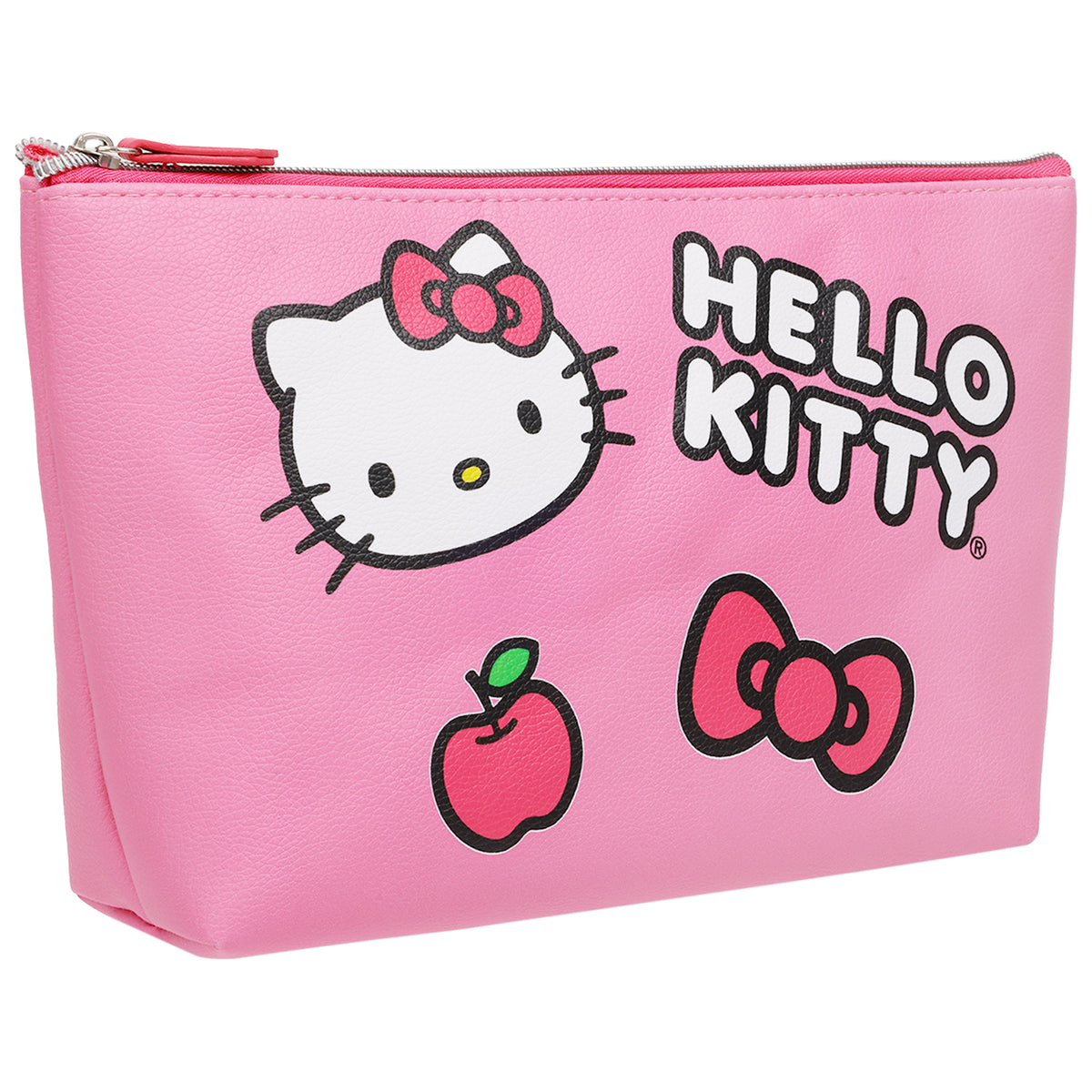 Hello Kitty Icon & Logo Travel Cosmetic Bag – Pink