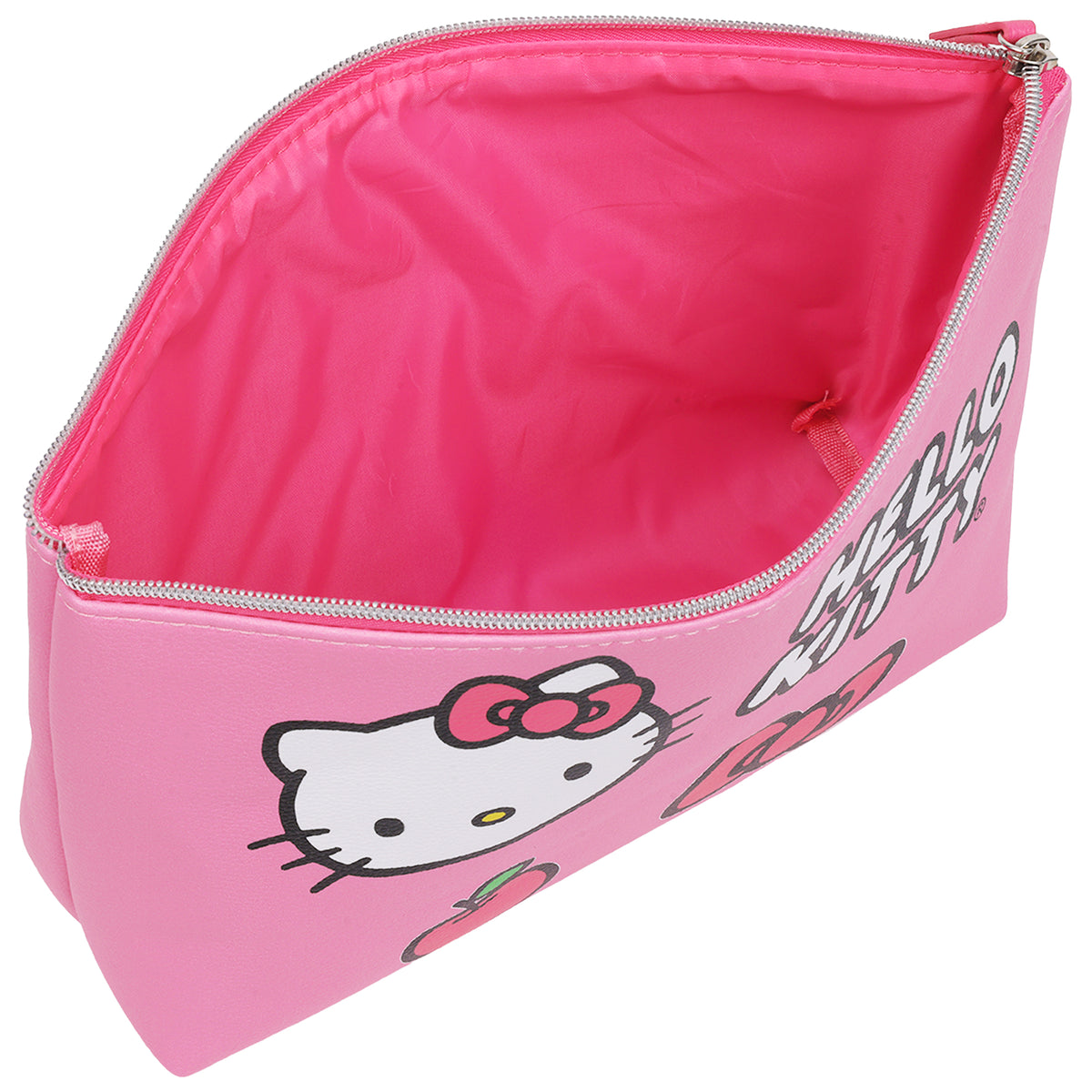 Hello Kitty Icon & Logo Travel Cosmetic Bag – Pink