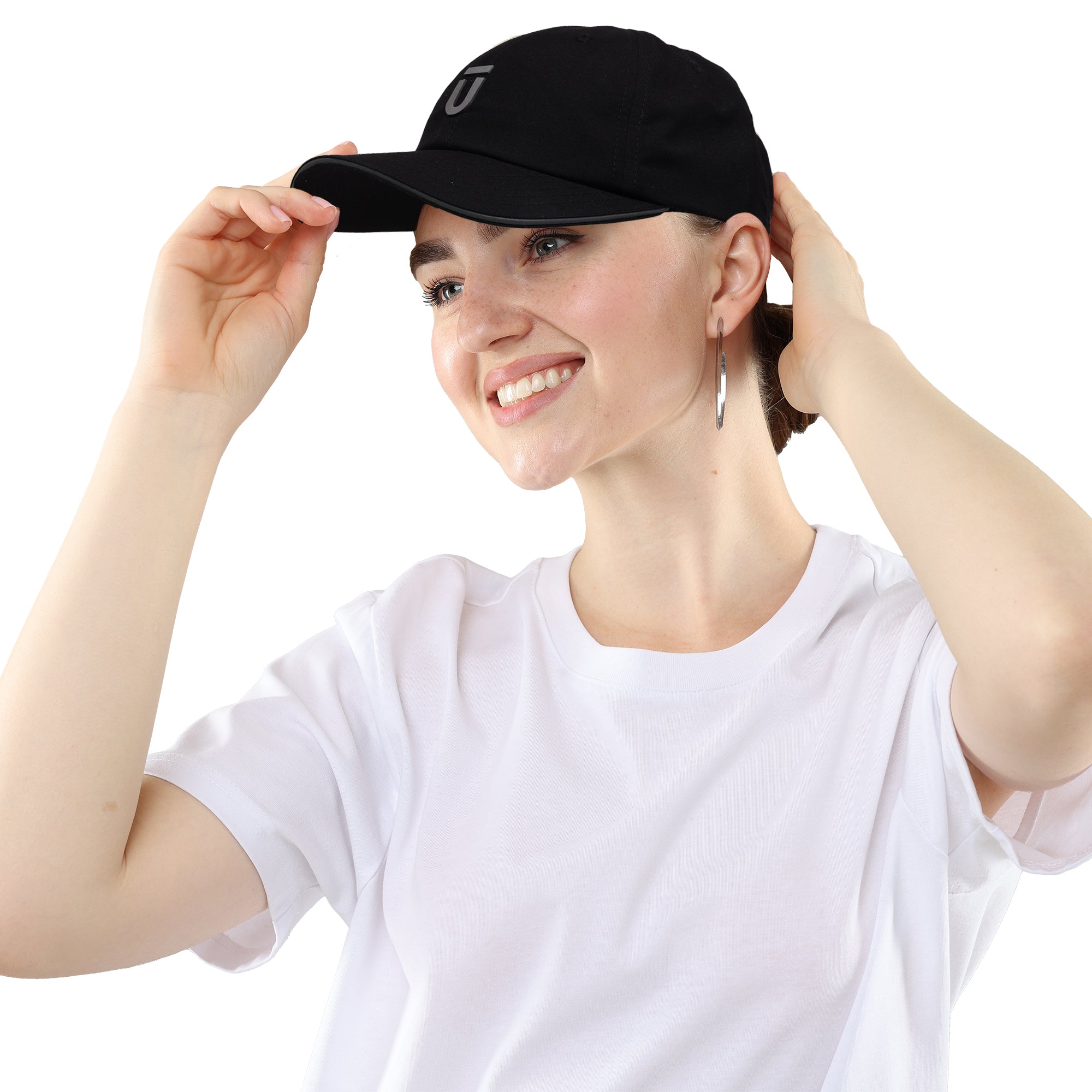 FŪL Elastic Bungee Cap with Reflective Sandwich Visor