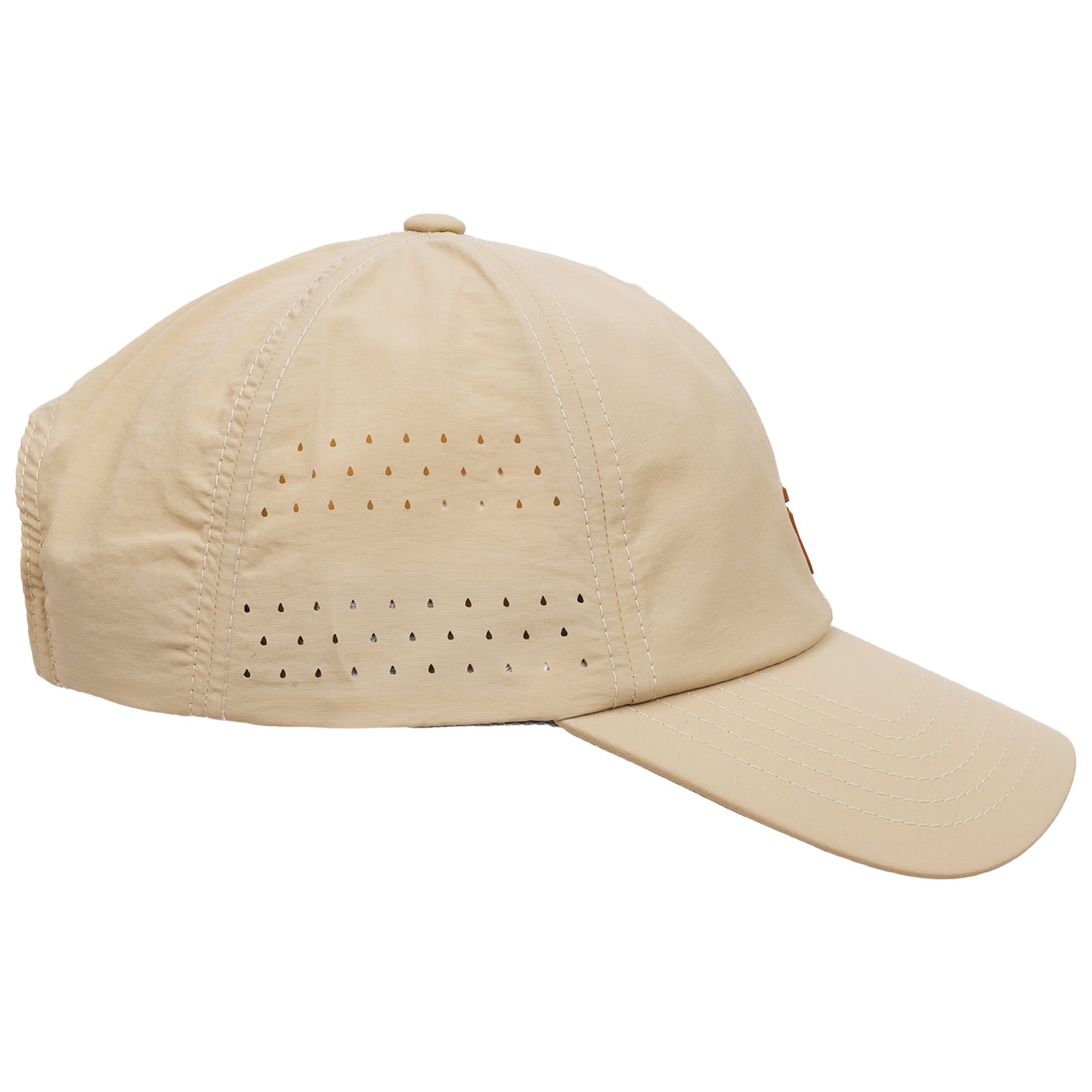 FŪL Perforated Stripe Nylon Cap with 3D Rubber Logo and Elastic Logo Backstrap