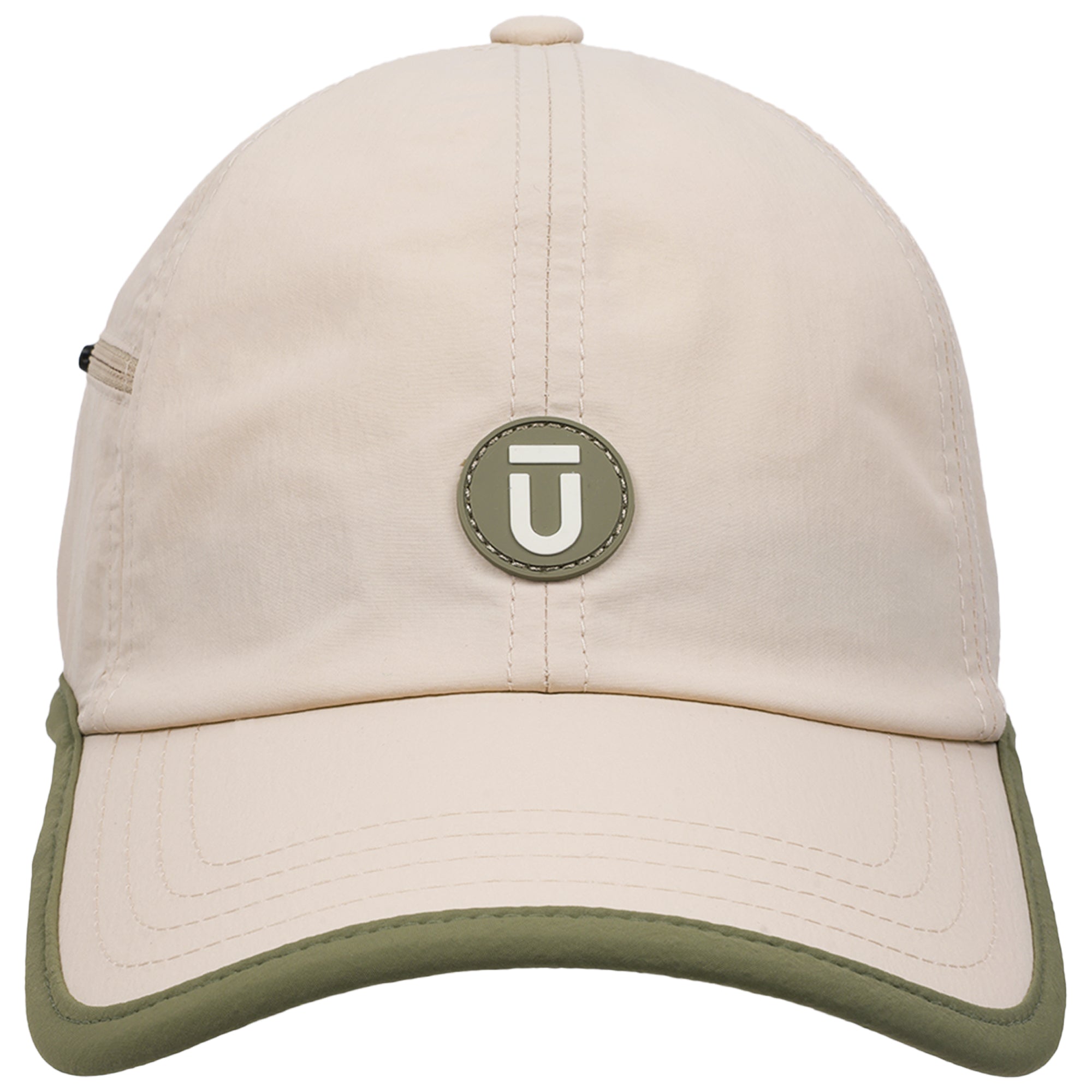 FŪL Contrast Binding Nylon Cap with Rubber Patch and Elastic Bungee