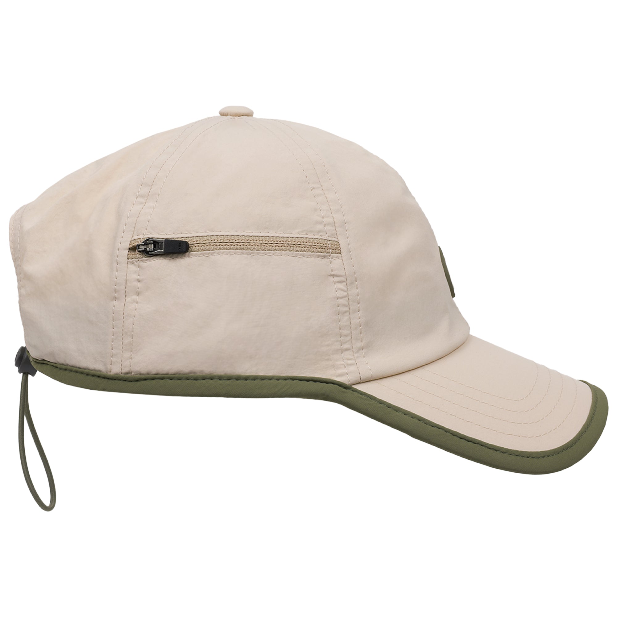 FŪL Contrast Binding Nylon Cap with Rubber Patch and Elastic Bungee