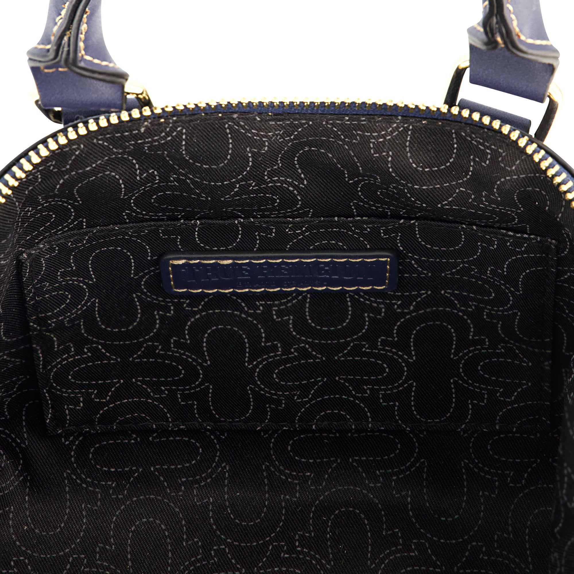True Religion Frayed Denim Mini Satchel