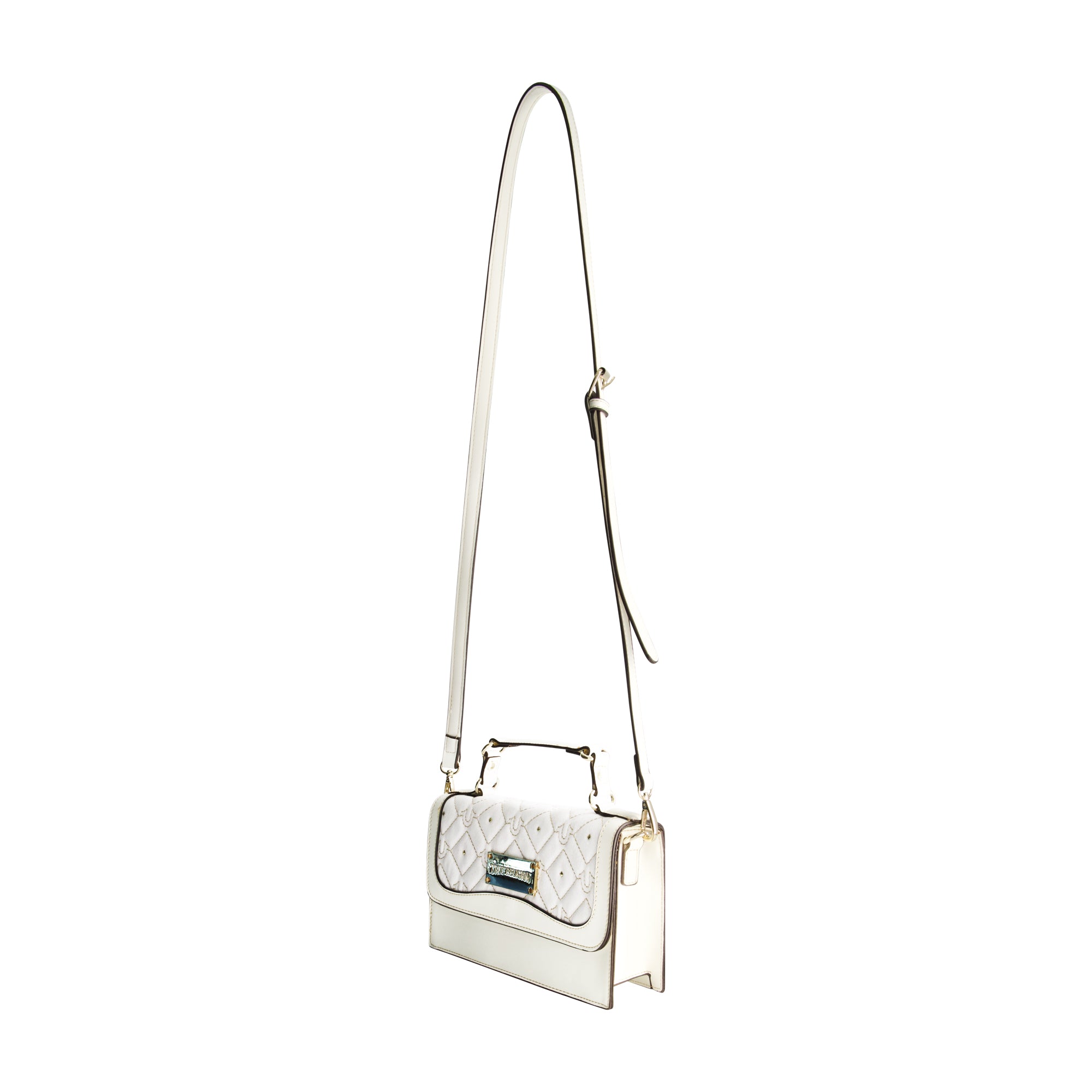 True Religion Studded Denim Flap Bag