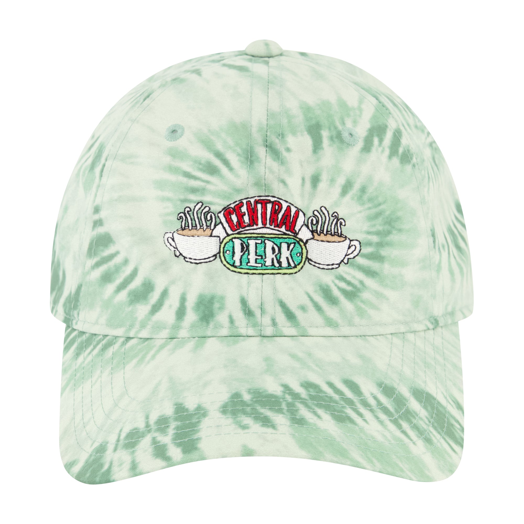 Wb Friends Central Perk Tie Dye Dad Cap,Green