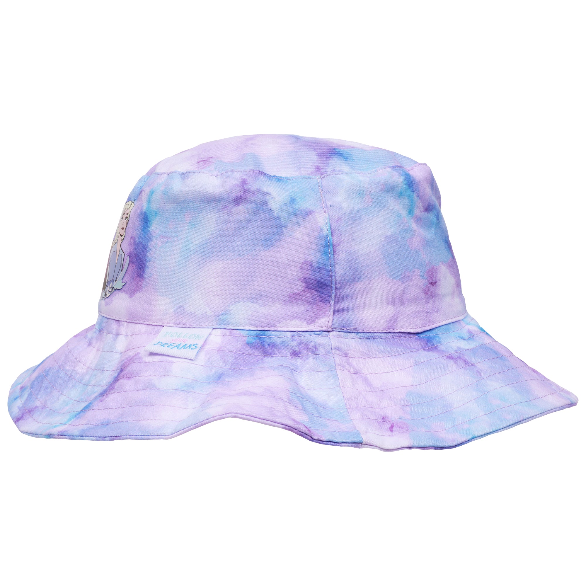 Disney Frozen Toddler Girls’ Bucket Hat – Anna & Elsa Tie-Dye Sun Hat