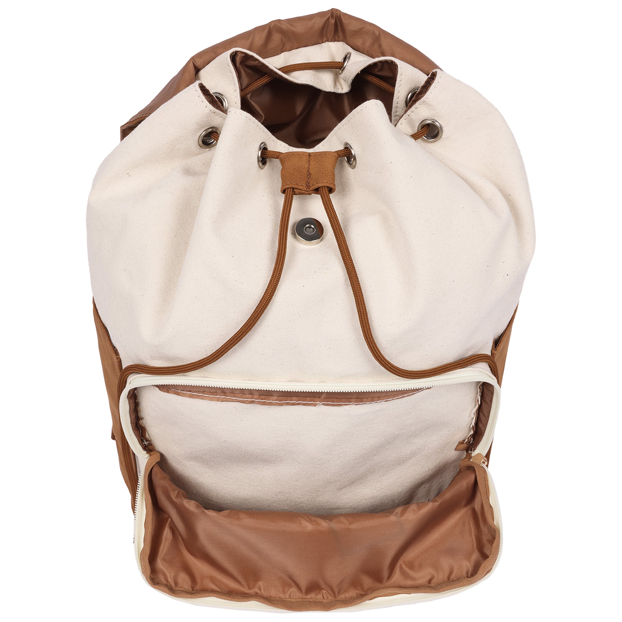 Gilmore Girls Stars Hollow Canvas Backpack with Faux Leather Trim, Laptop Sleeve & Charm Keychain