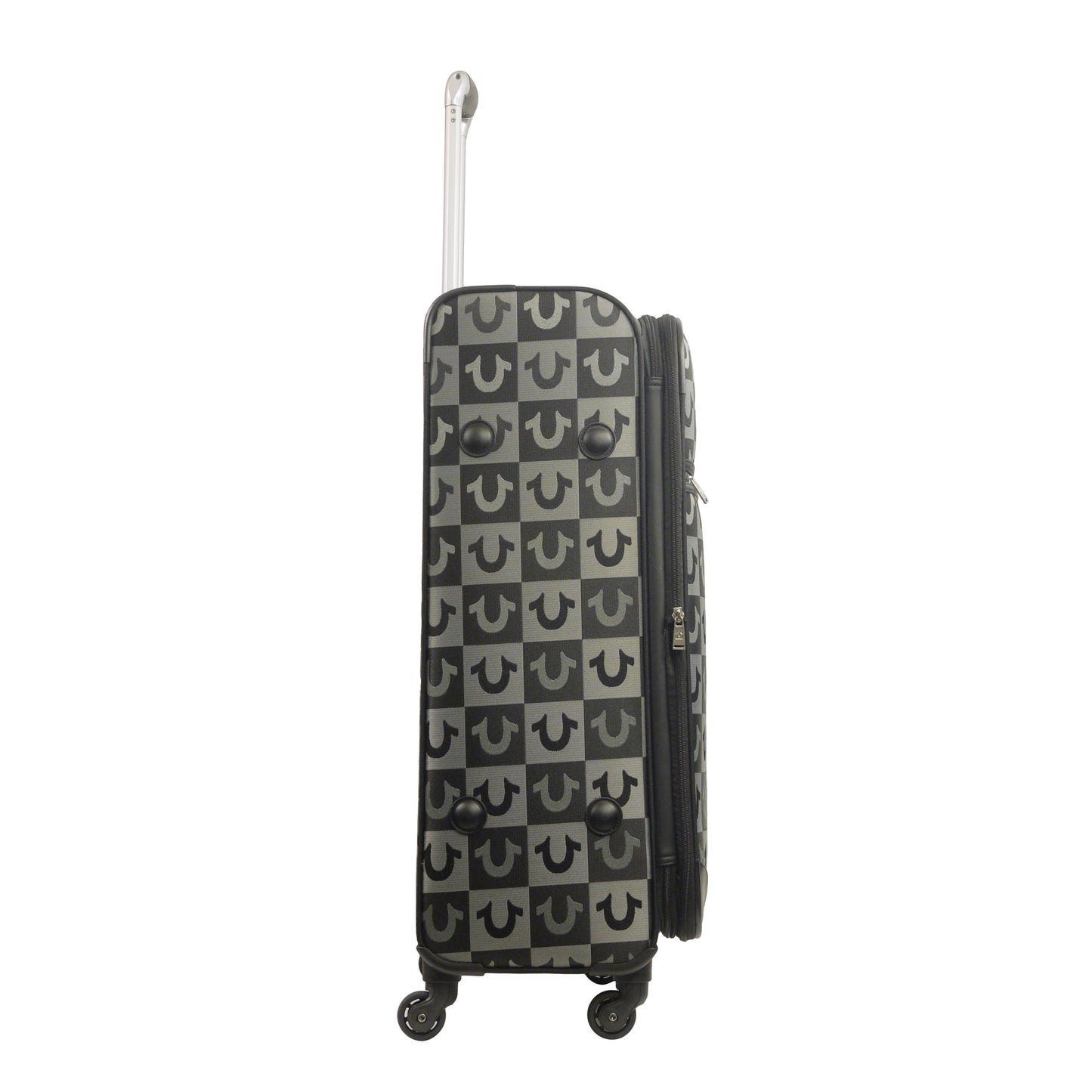 True Religion Soft Sided 31" Expandable, Spinner Luggage, BLACK