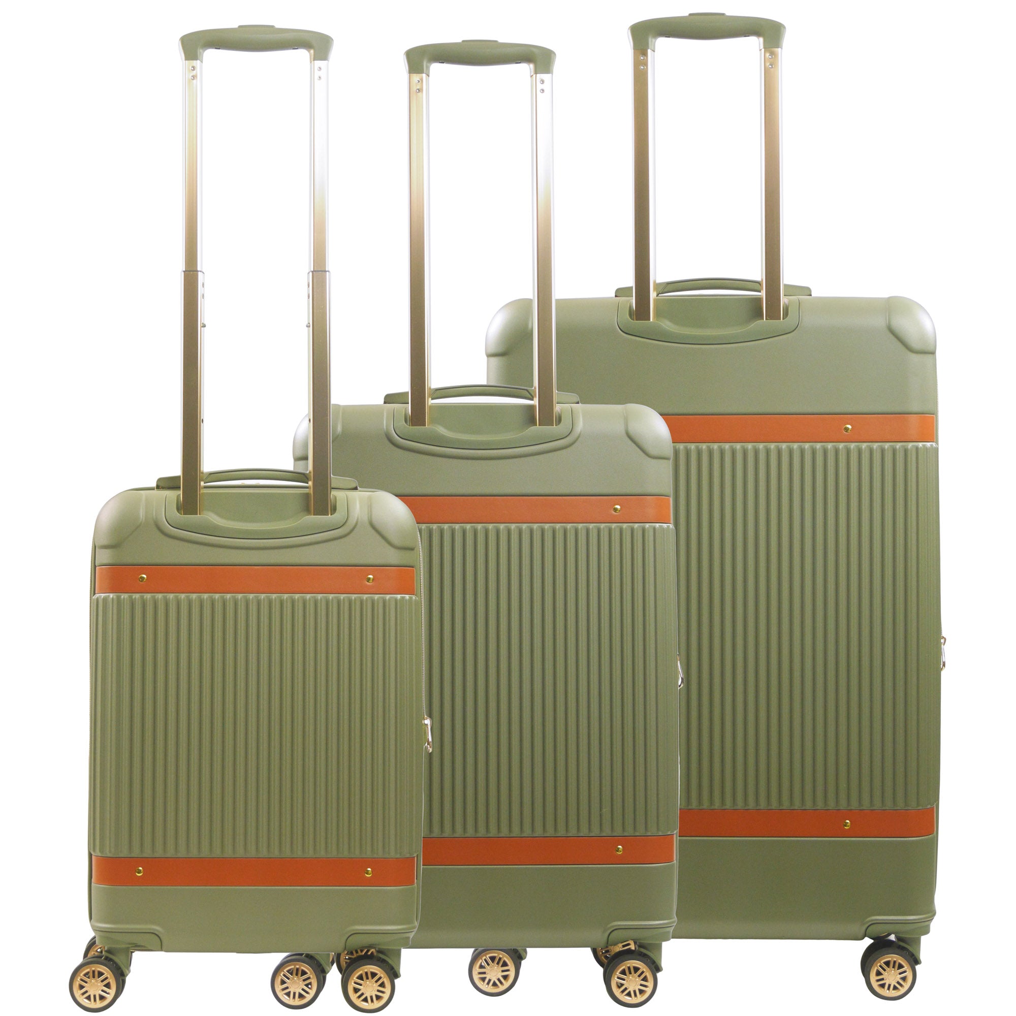 Tommy Bahama 3-Piece Hard-Sided Luggage Set stripes