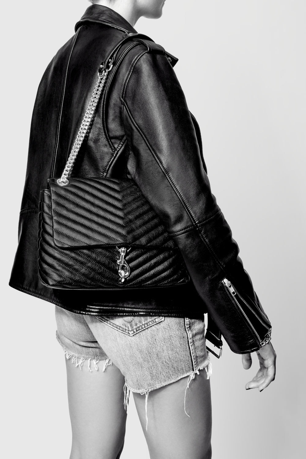 Rebecca Minkoff Edie Flap Shoulder Bag Black